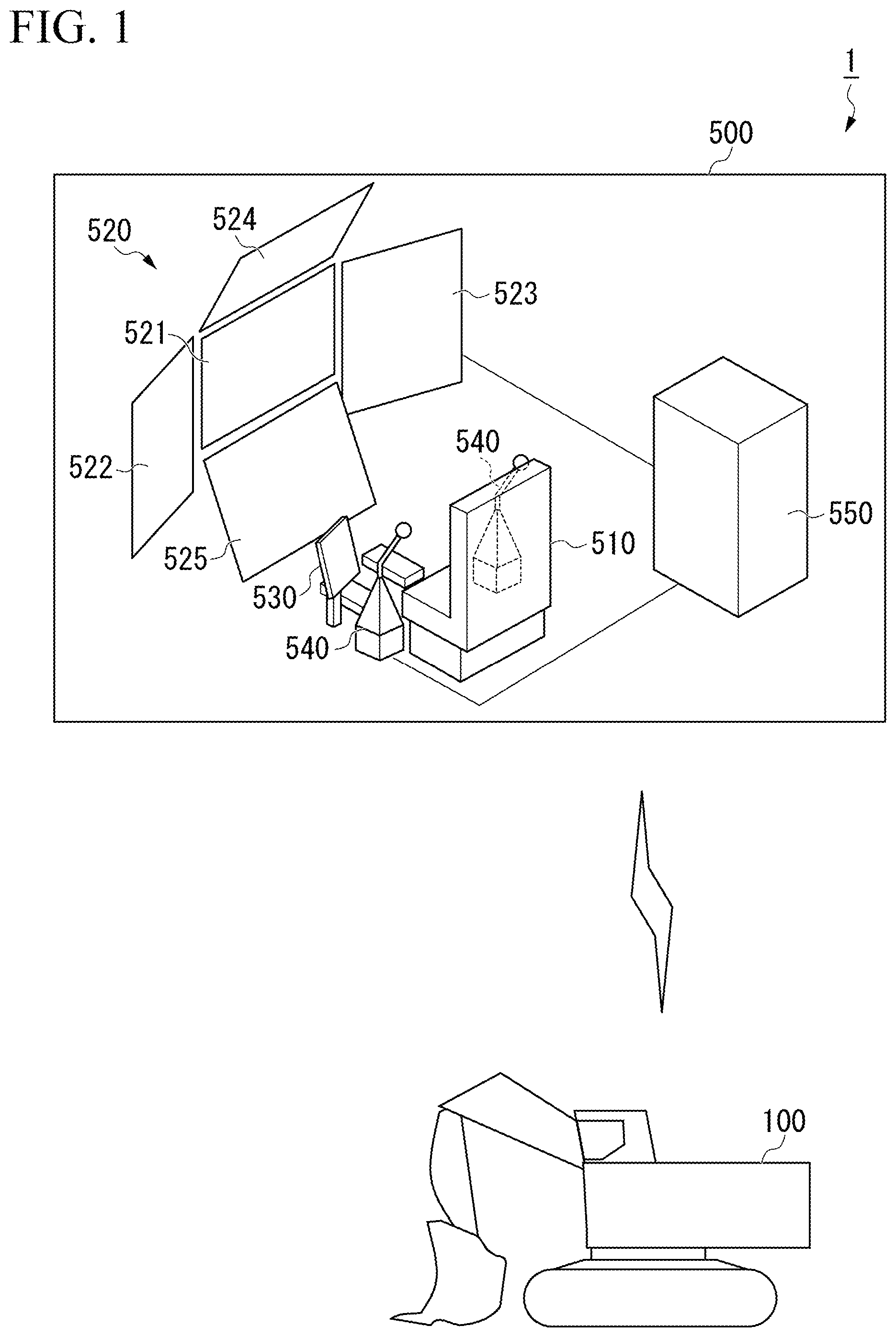 Patent US11772556 — Display control system and display control method — Figure 1