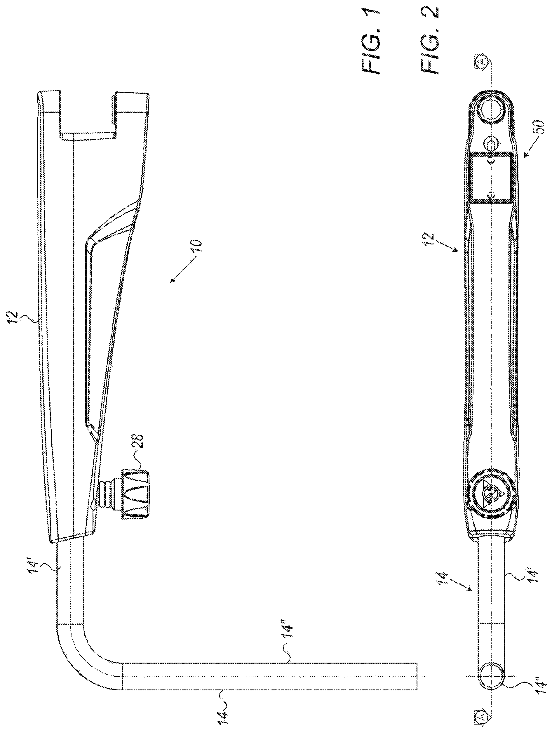 Patent US11772558 — Support for connecting a rear-view mirror to a corresponding vehicle — Figure 1