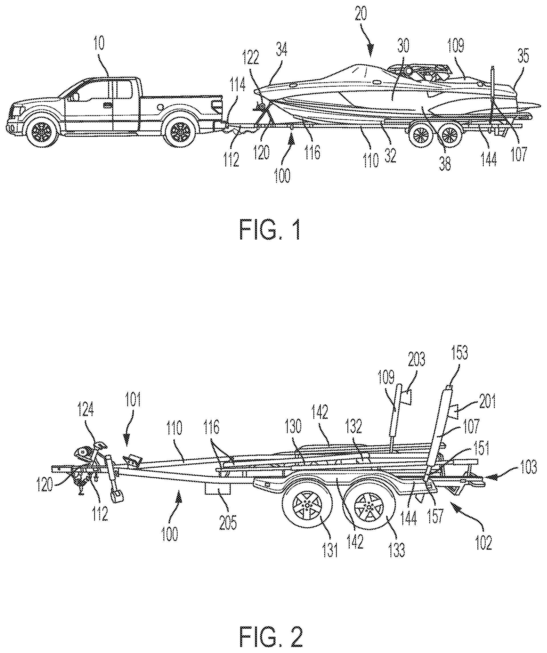 Patent US11772560 — Trailer back-up system — Figure 1