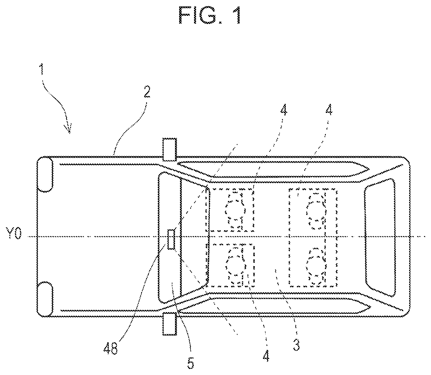 Patent US11772563 — In-vehicle multi-monitoring device for vehicle — Figure 1