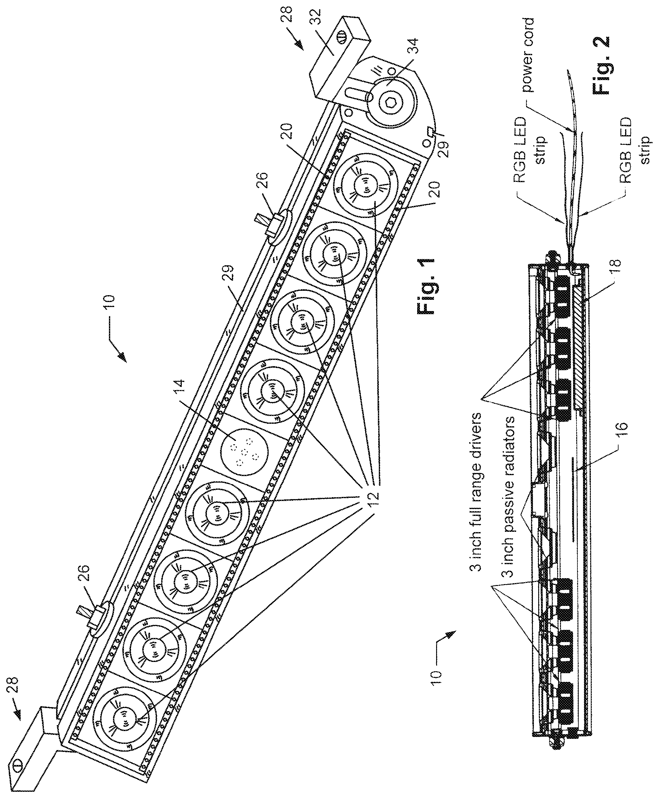 Patent US11772572 — Speaker systems for off-road vehicles, ATVs, UTVs, watercraft, and motorcycles — Figure 1