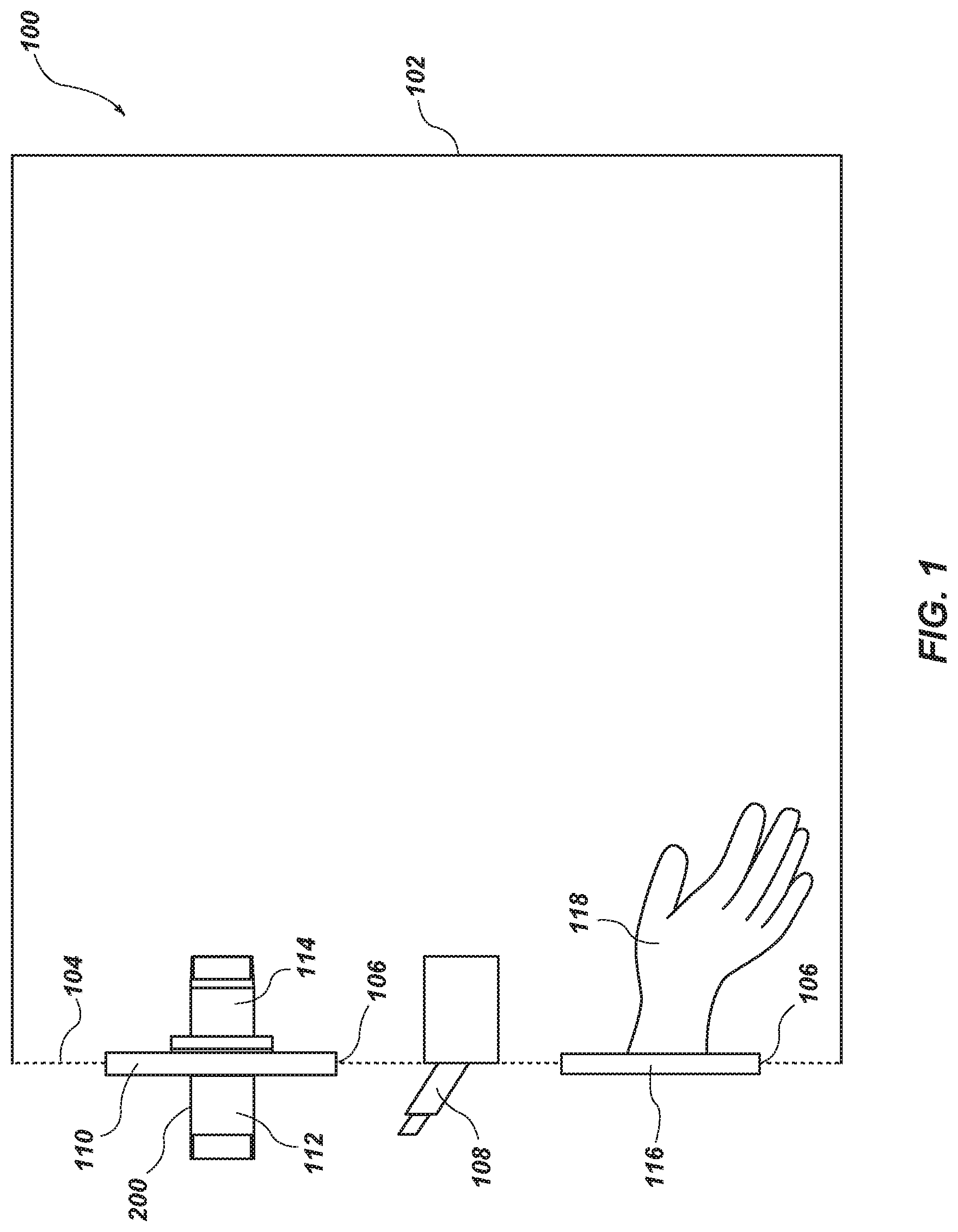 Patent US11772581 Figure 1 – Transfer ports for confinement gloveboxes and related methods