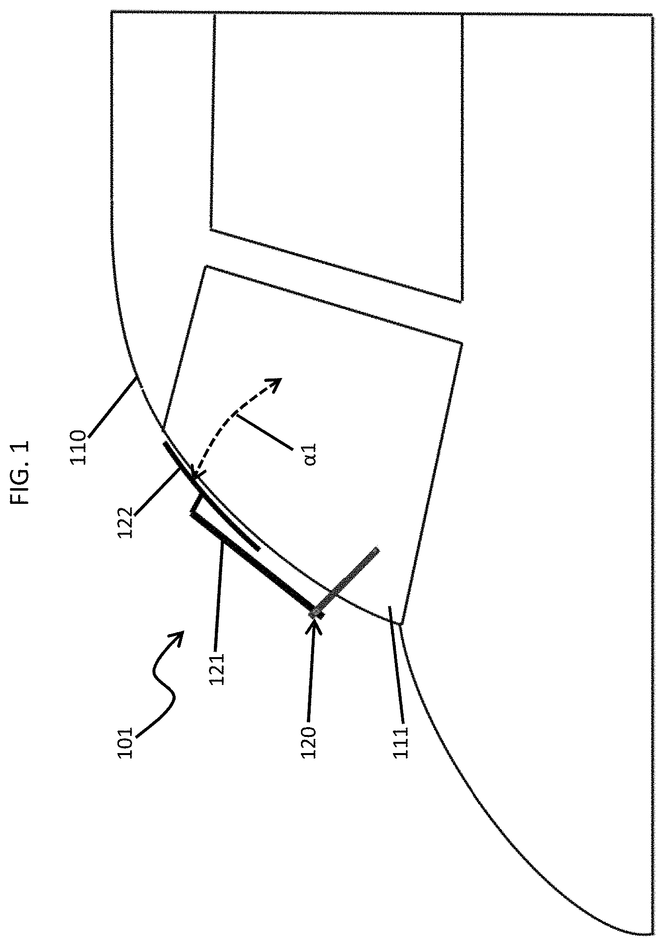 Patent US11772608 — Dynamic sweep angle measurement for fault monitoring of windshield wiper systems — Figure 1
