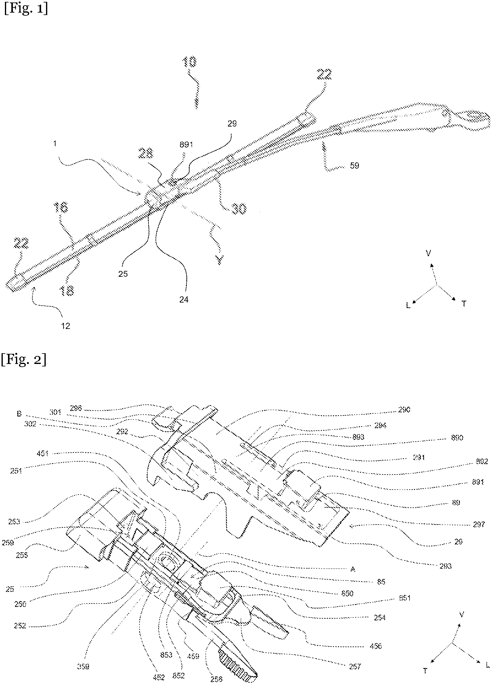 Patent US11772610 — Device for connecting a wiper blade to a driving arm — Figure 1