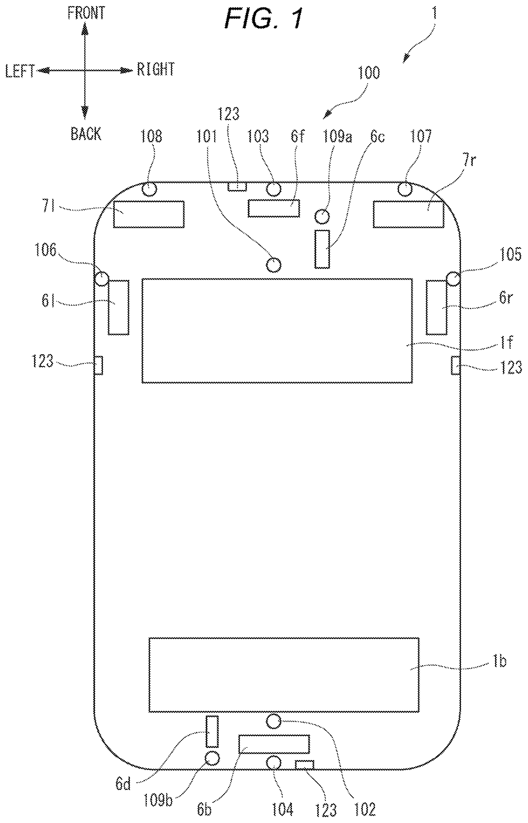 Patent US11772612 — Vehicle cleaner system and vehicle system — Figure 1