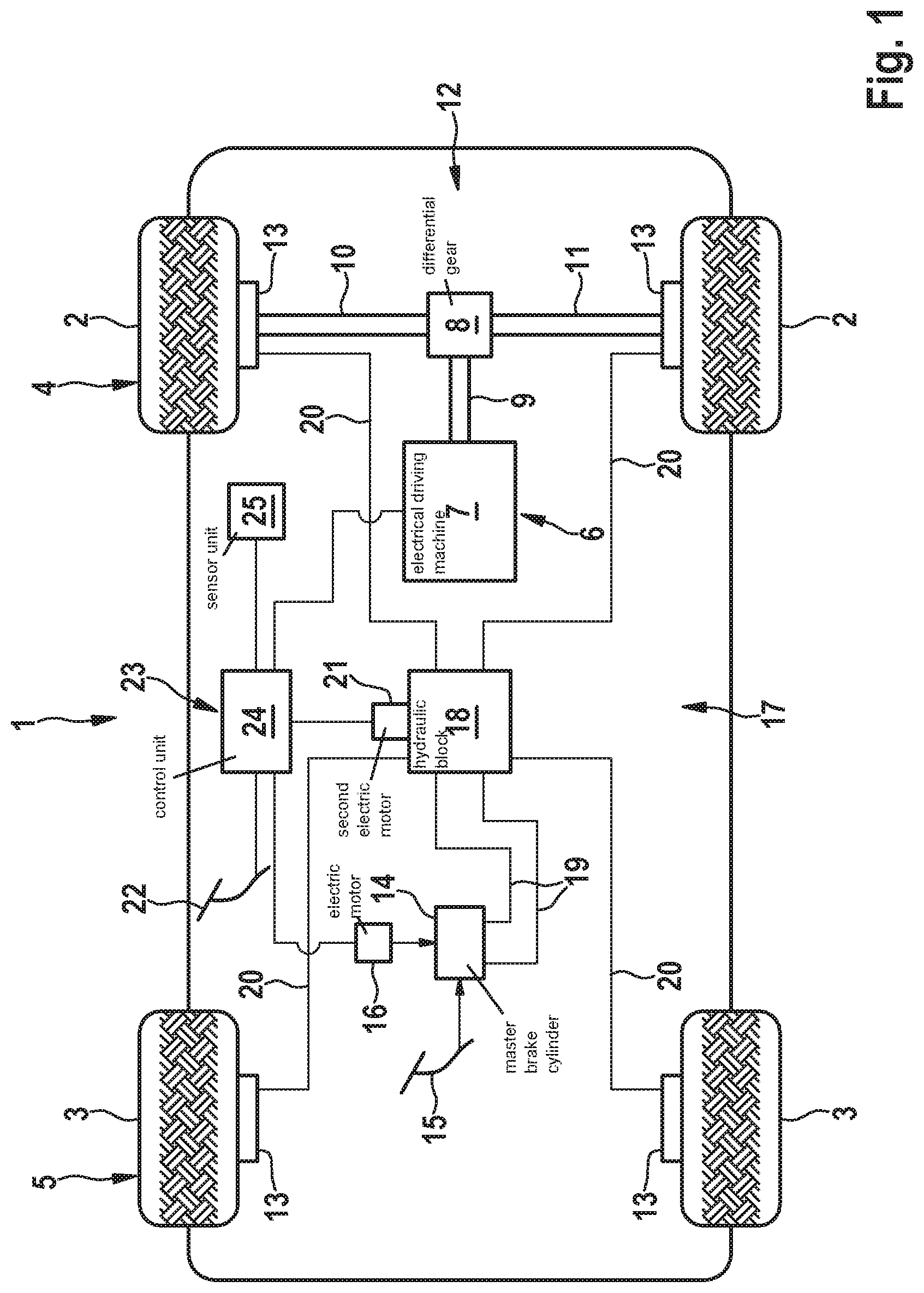 Patent US11772617 — Method for operating a motor vehicle, device, and motor vehicle — Figure 1