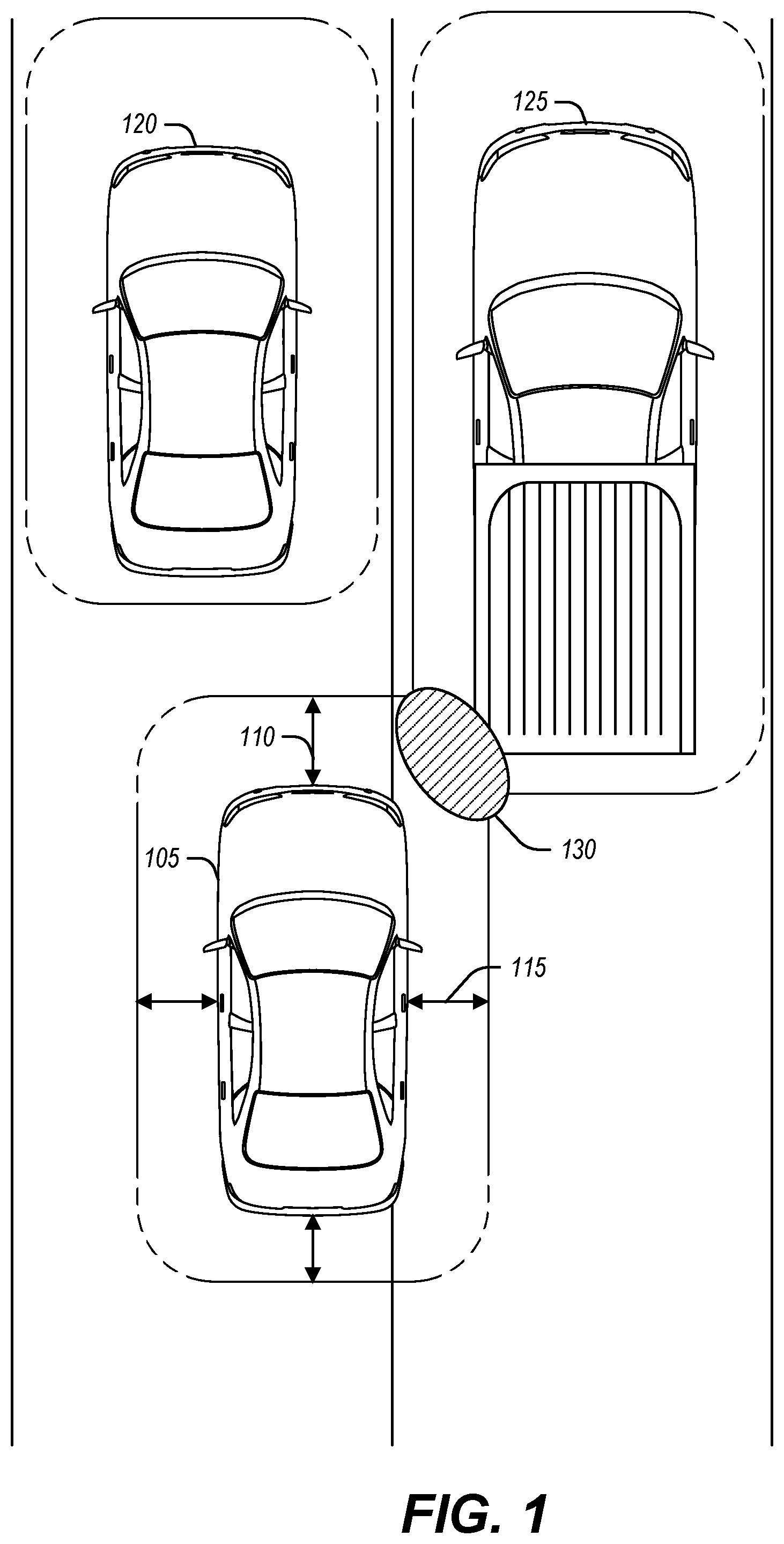 Patent US11772666 — Vehicle operation safety model test system — Figure 1