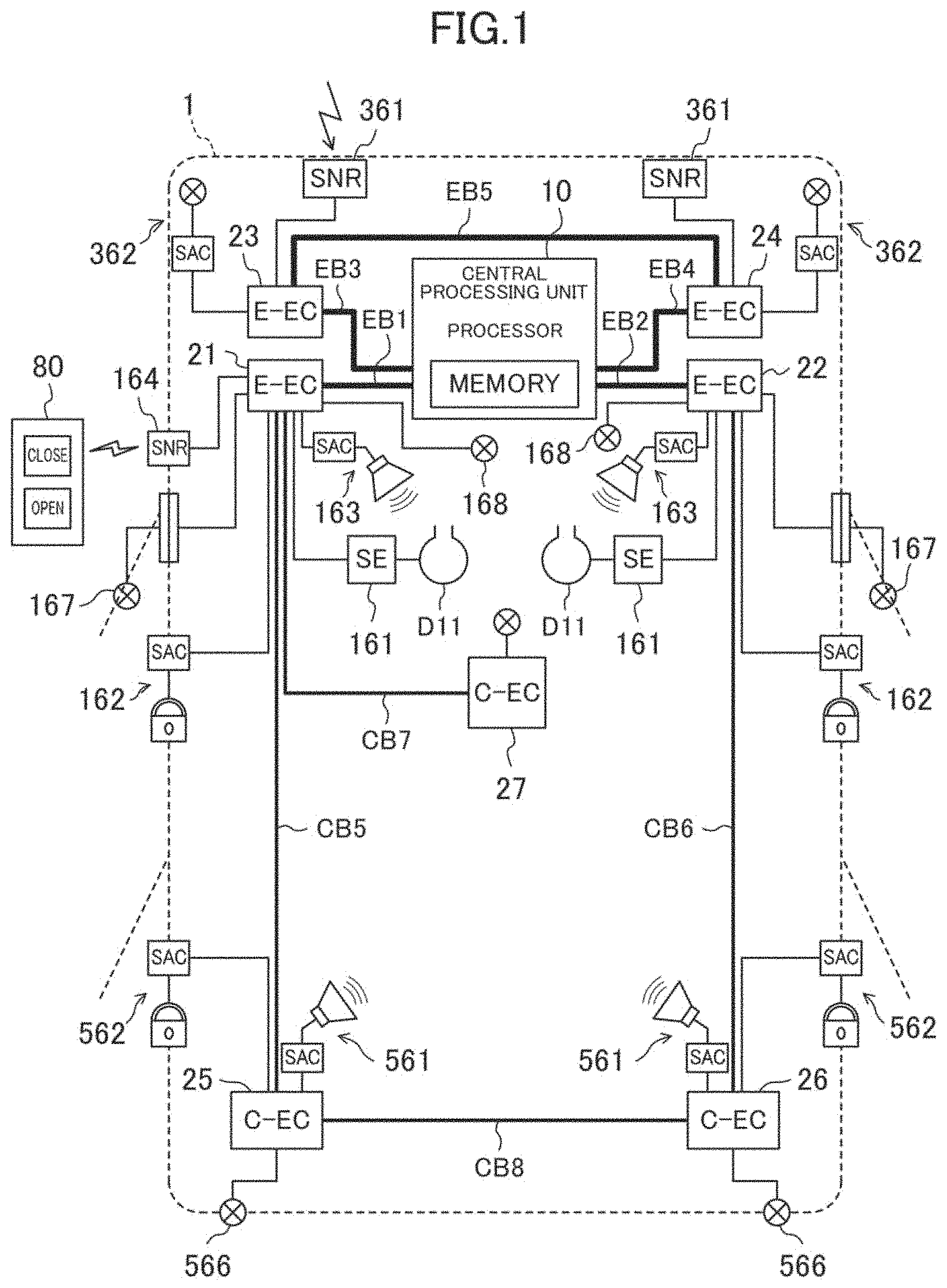 Patent US11772668 — Vehicle control system and design method for vehicle control system — Figure 1