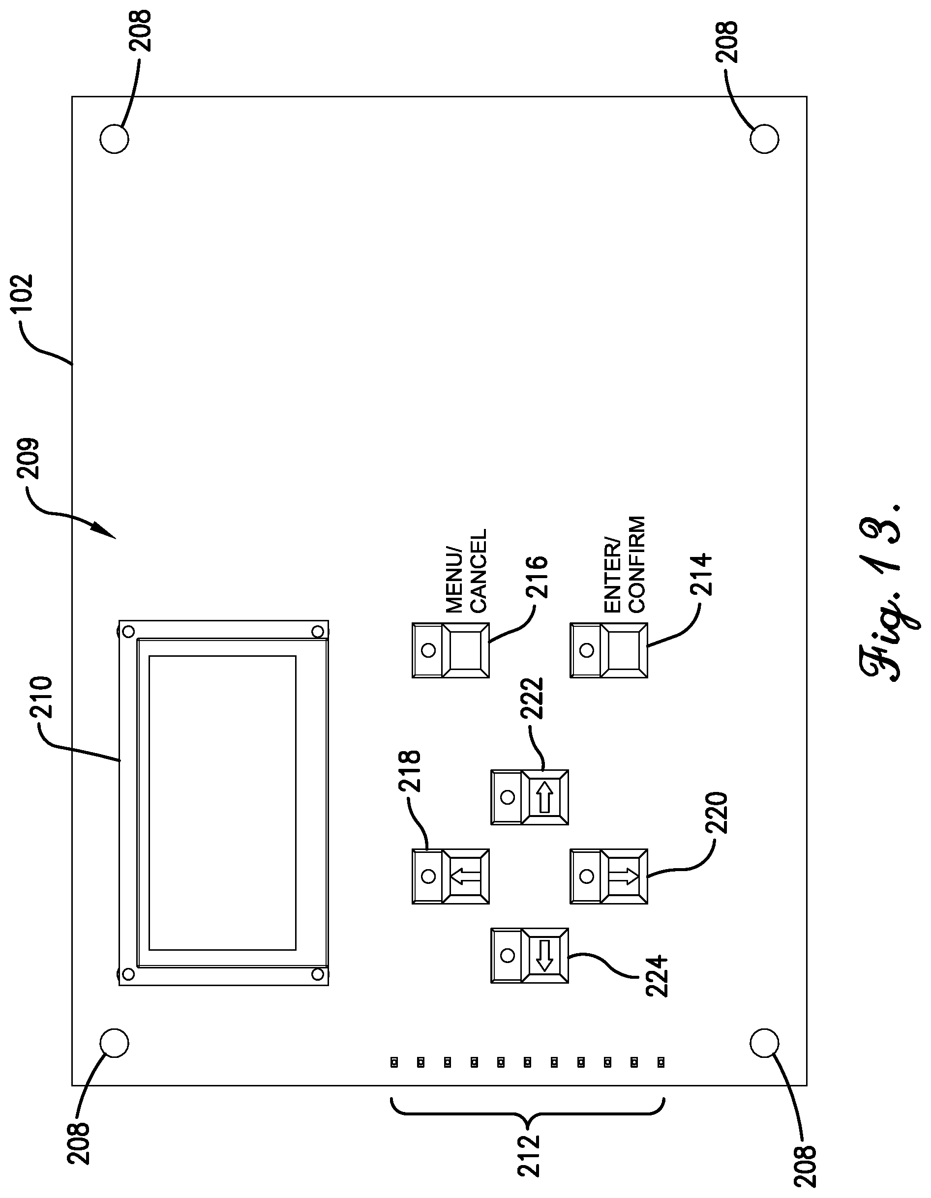 Patent US11772691 Figure 13 – User interface for grade crossing gate controller
