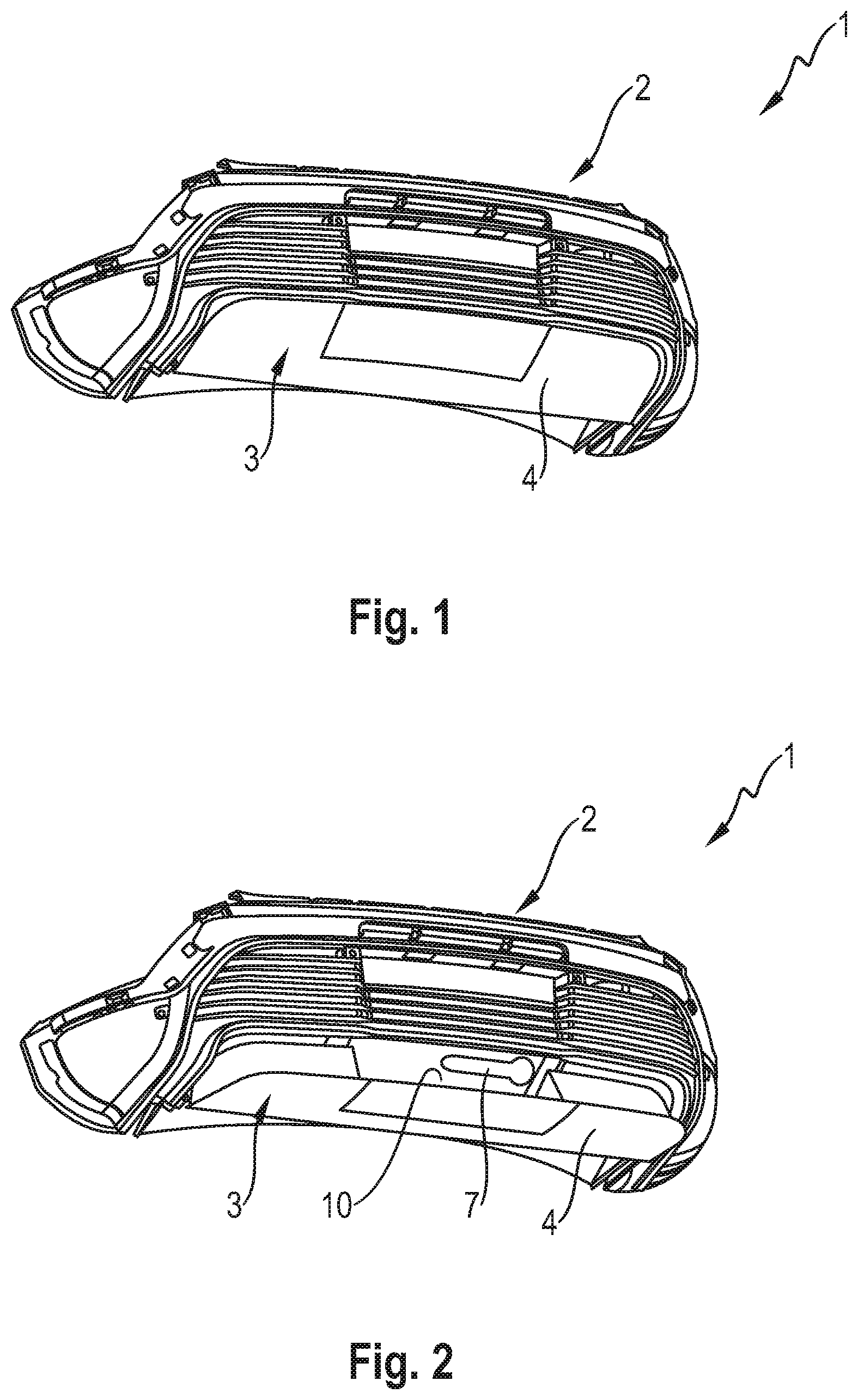 Patent US11772721 — Motor vehicle with a rear diffuser — Figure 1