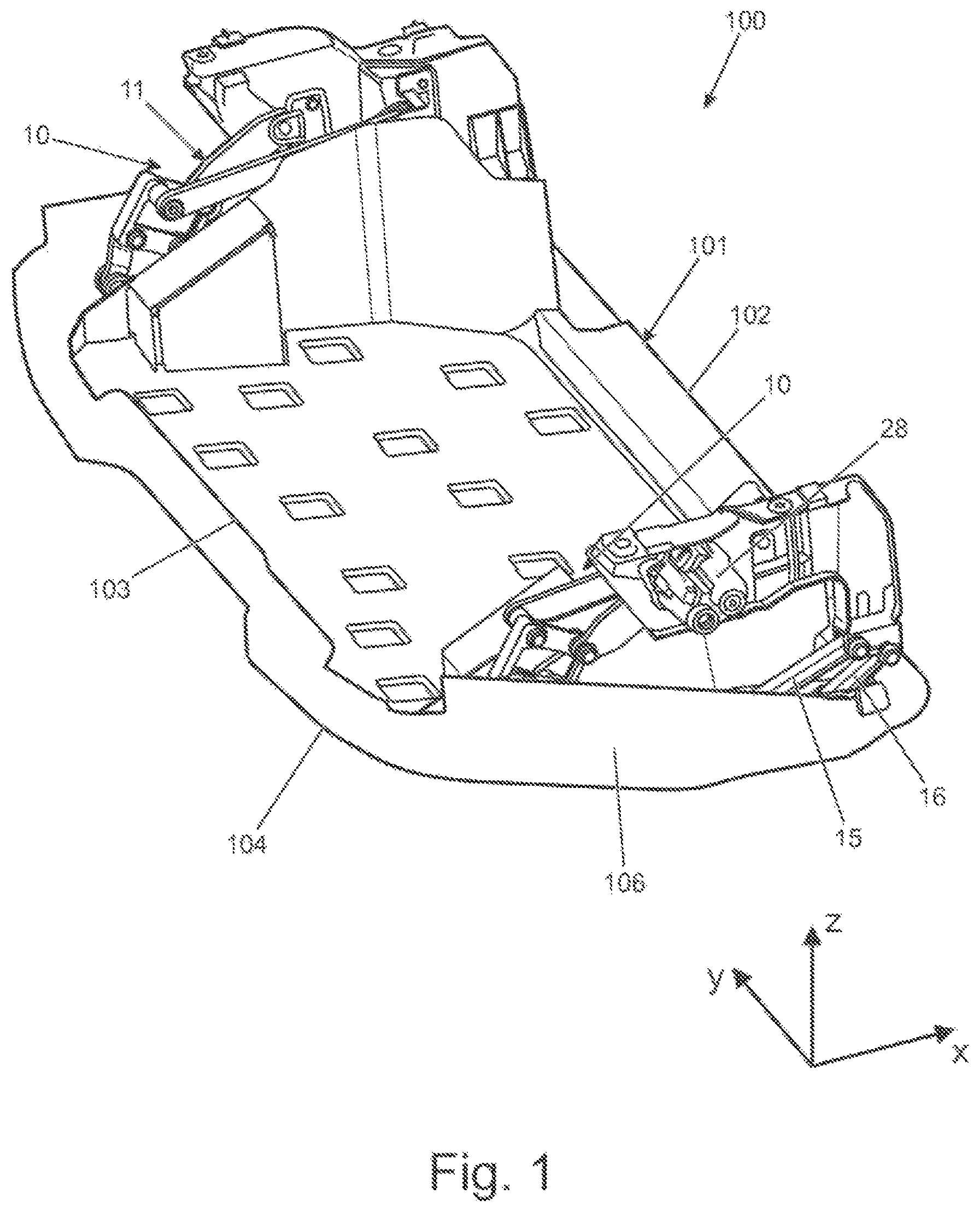 Patent US11772722 — Active diffuser mechanism — Figure 1