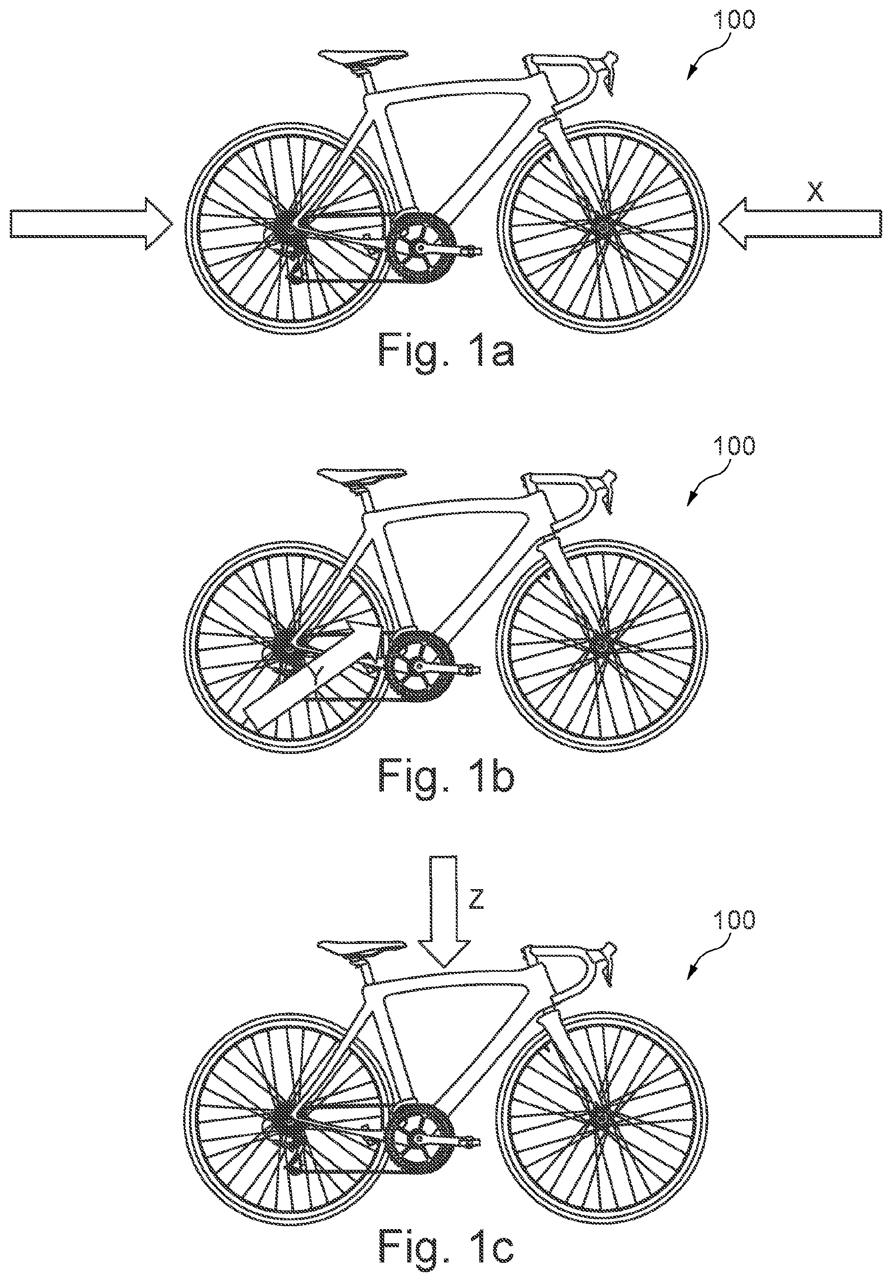 Patent US11772730 — System and method for estimating a behavior of a cyclist on a bicycle and a quality of a road along a path followed by the bicycle — Figure 1