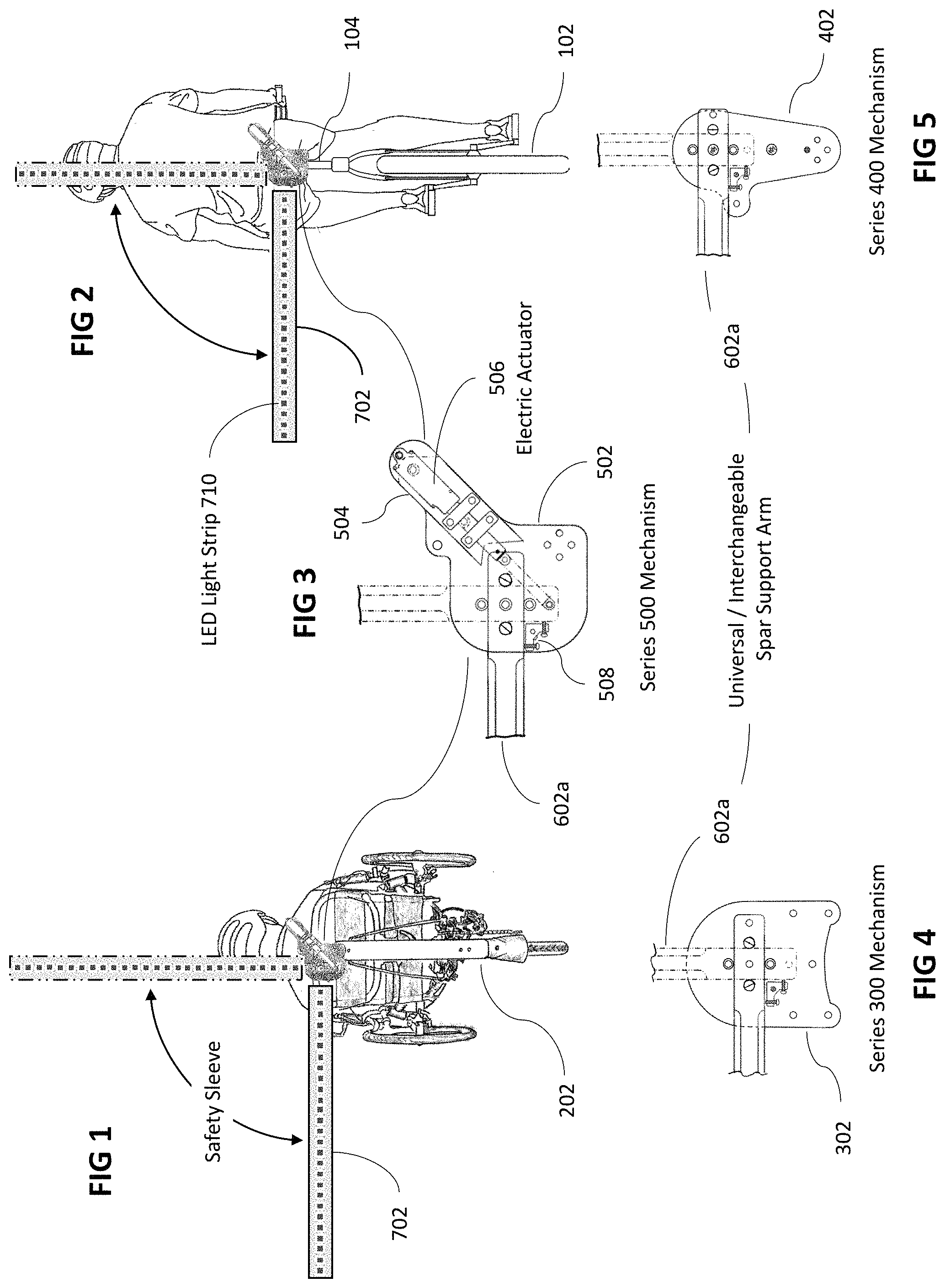 Patent US11772736 — Bicycle and tricycle safety distance buffer apparatus — Figure 1