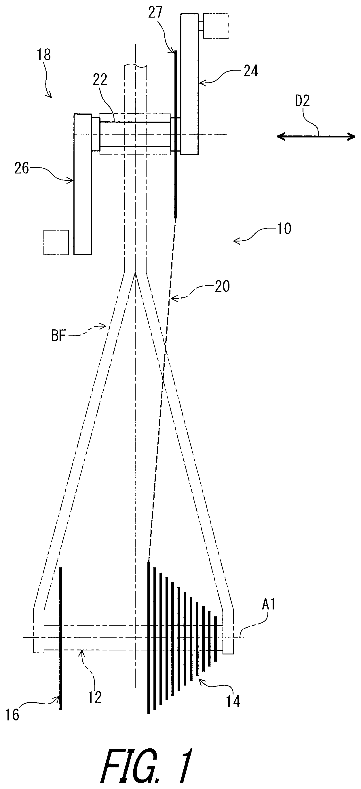 Patent US11772741 — Sprocket support — Figure 1