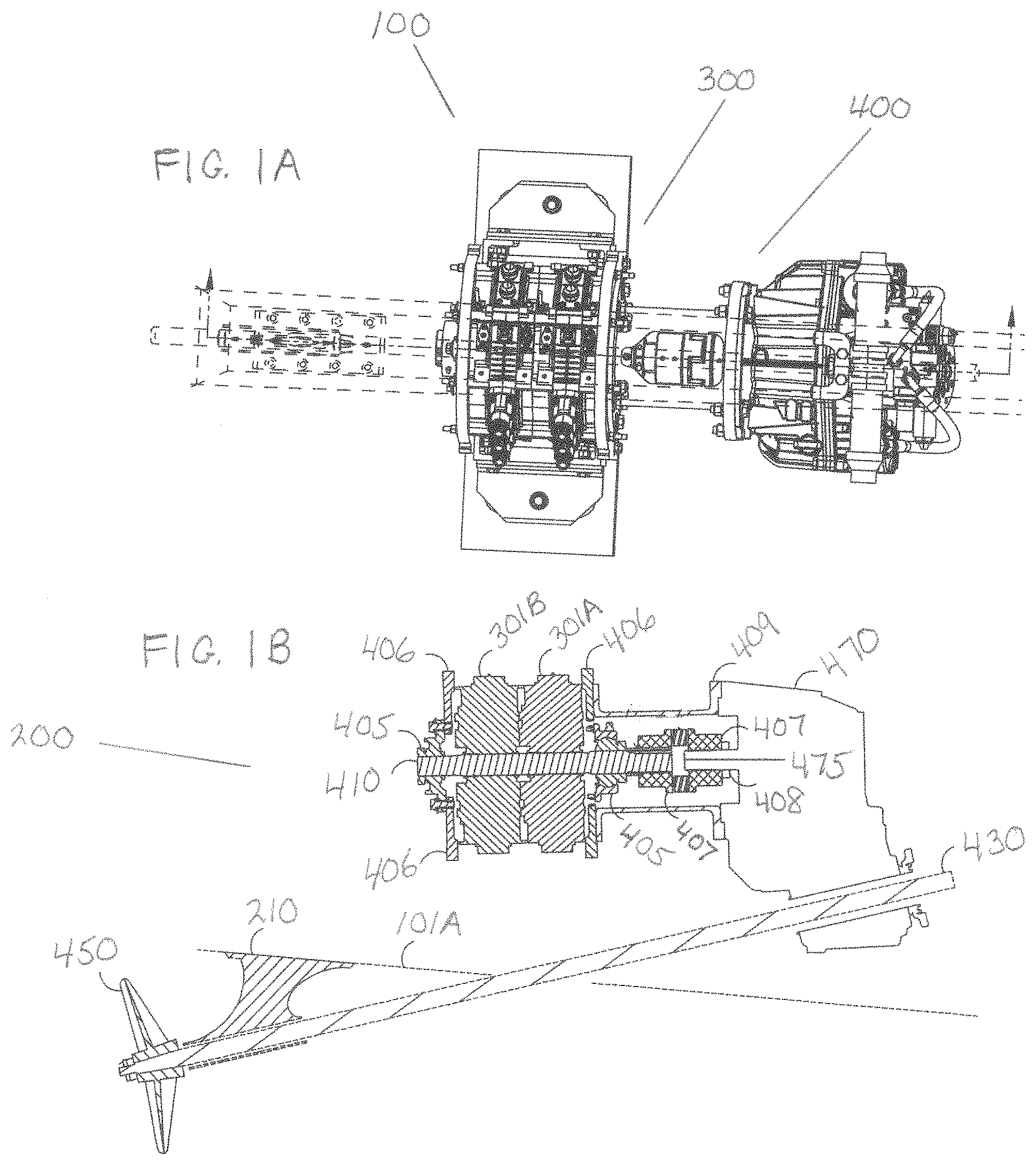 Patent US11772768 — Axial flux propulsion system for an electric boat — Figure 1