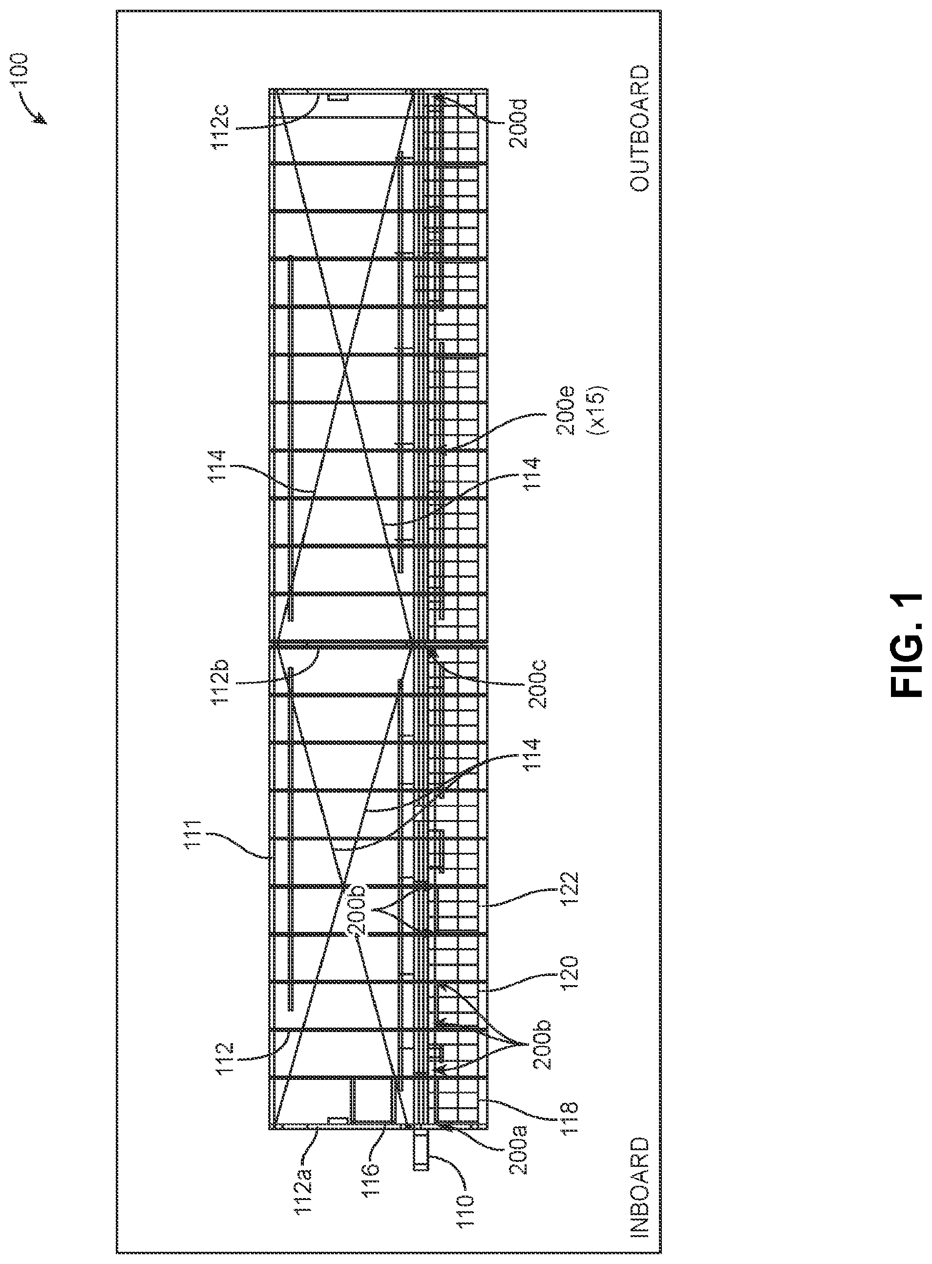 Patent US11772774 — Rib mounting flanges for an unmanned aerial vehicle — Figure 1