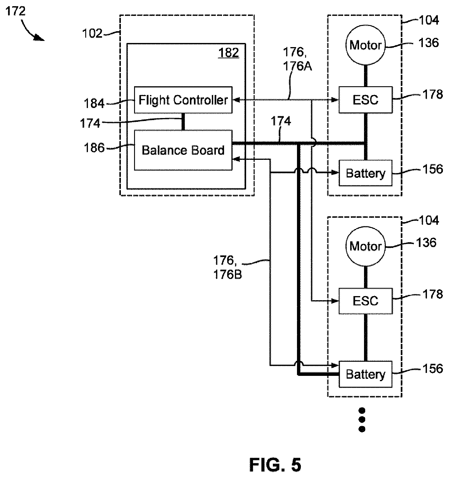 Patent US11772794 Figure 3 – Pilotless transportation aerial-vehicle having distributed-batteries and powering method therefor