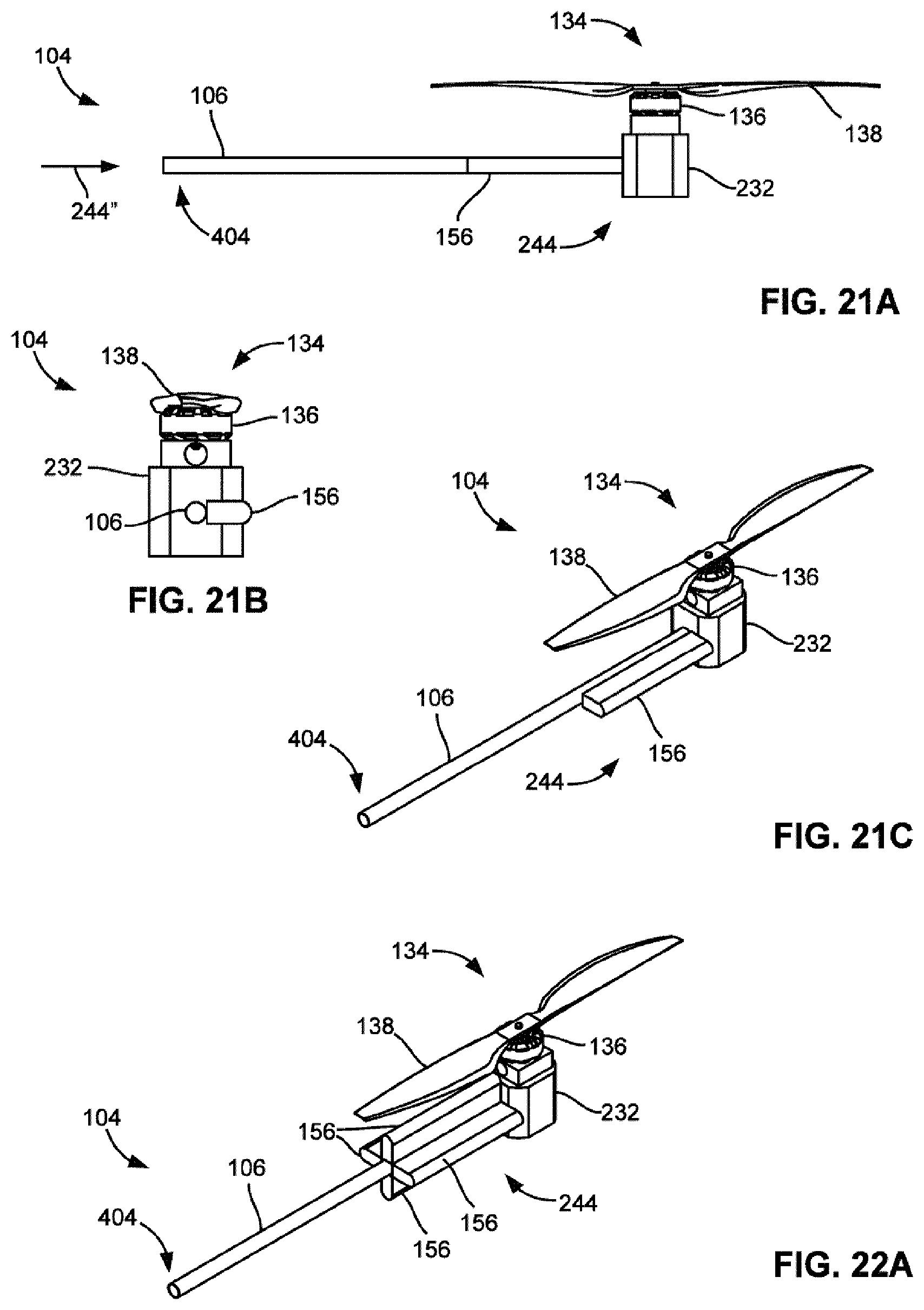 Patent US11772794 Figure 18 – Pilotless transportation aerial-vehicle having distributed-batteries and powering method therefor