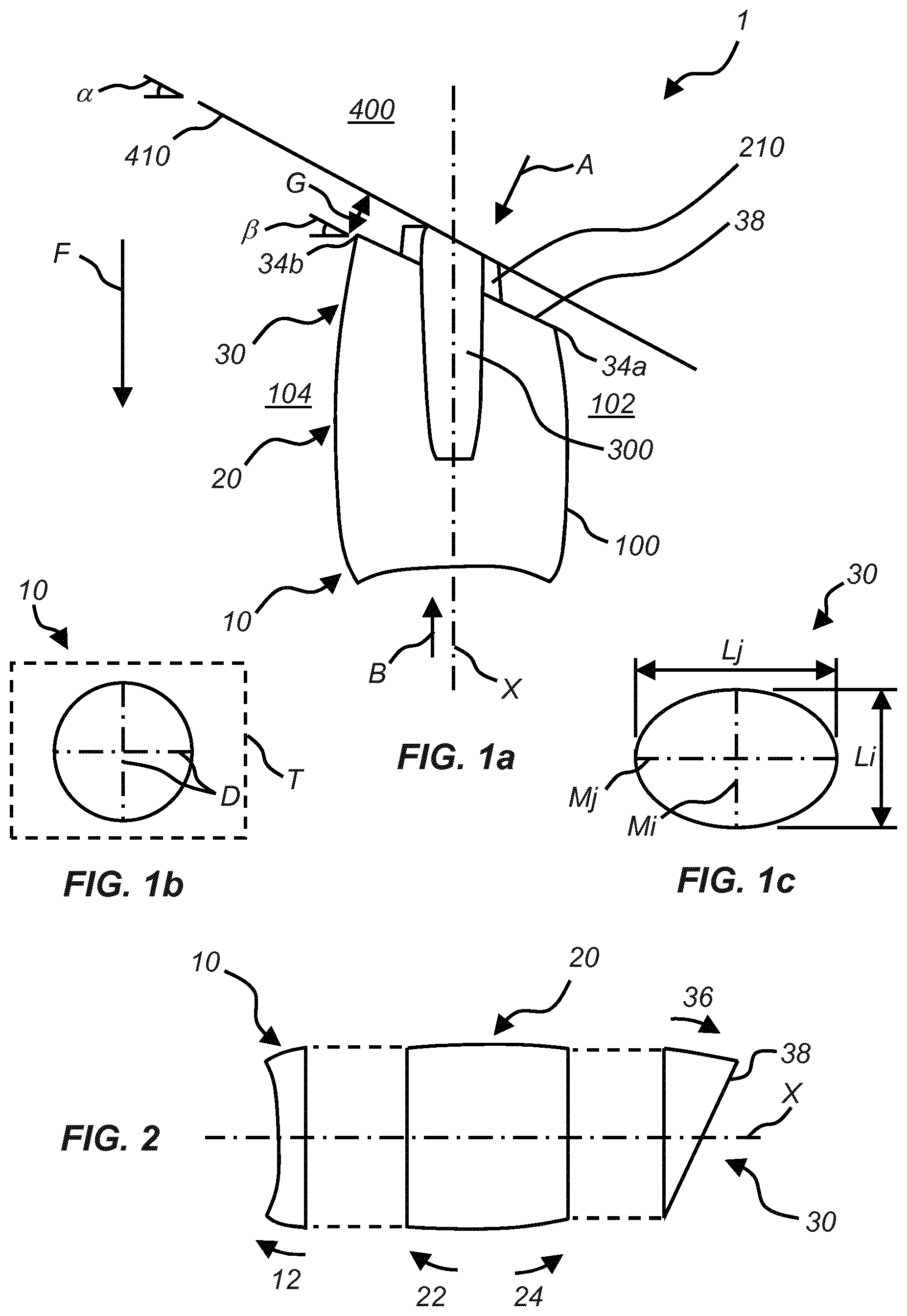 Patent US11772806 — Aircraft engine nacelle with an aft end major axis substantially parallel to the leading edge of a wing — Figure 1