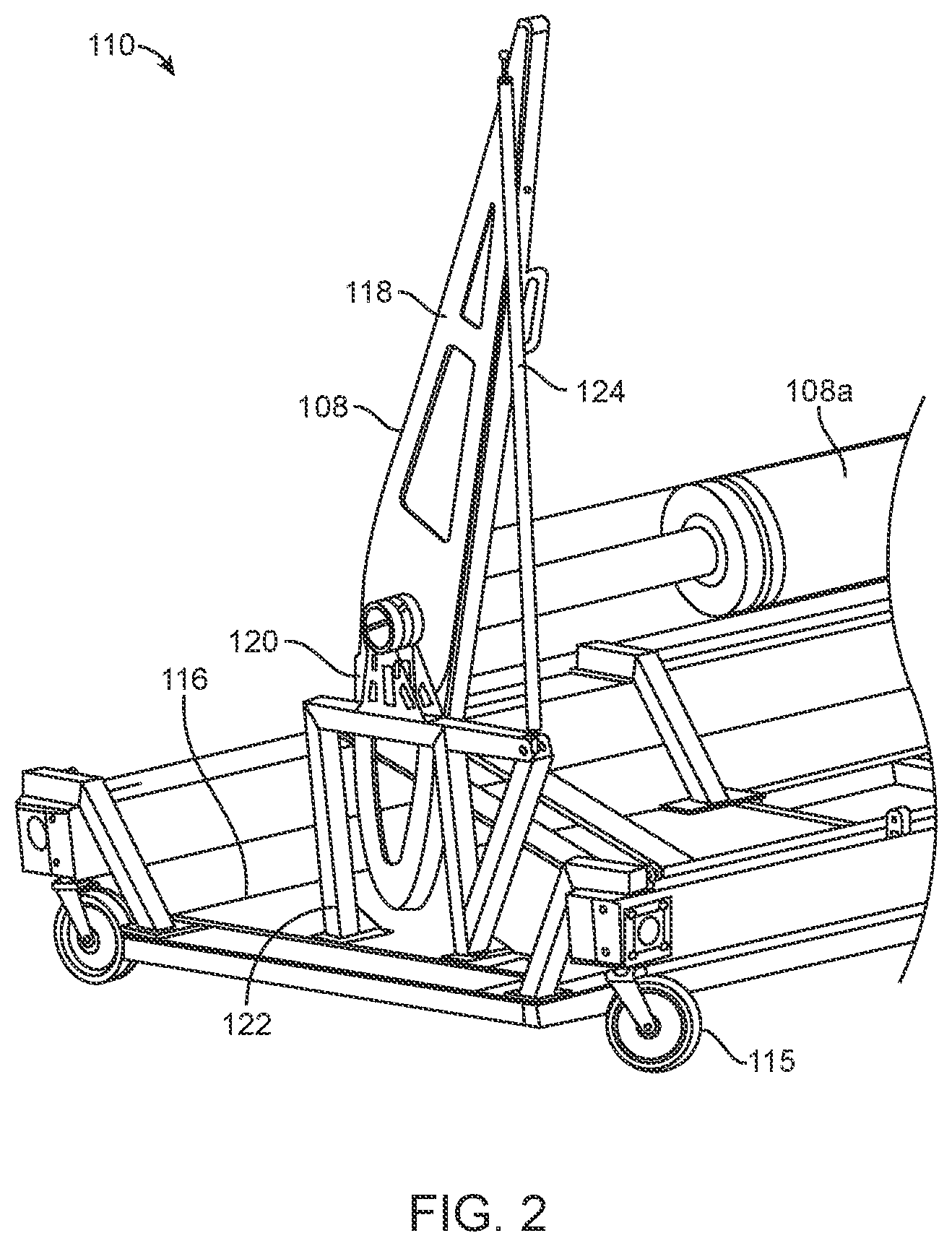 Patent US11772817 Figure 2 – Ground support equipment for a high altitude long endurance aircraft