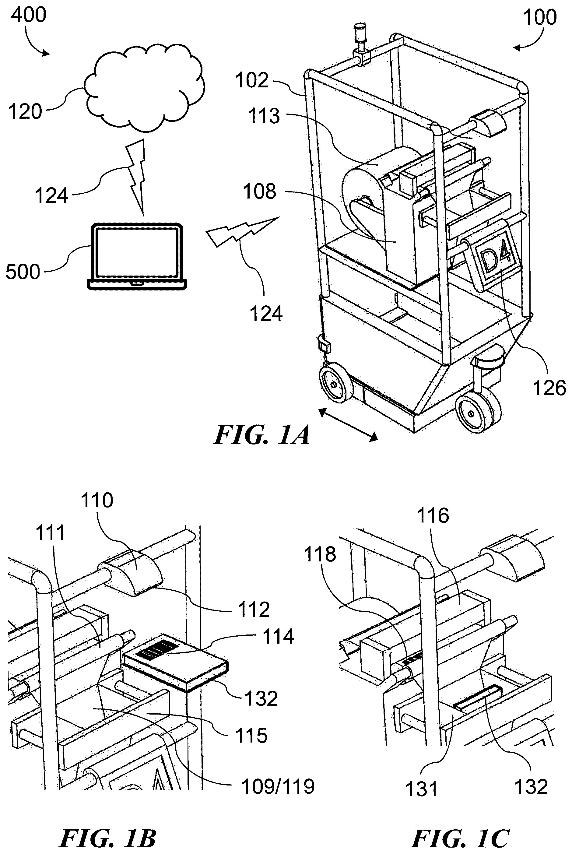 Patent US11772832 — Mobile packaging system and method — Figure 1