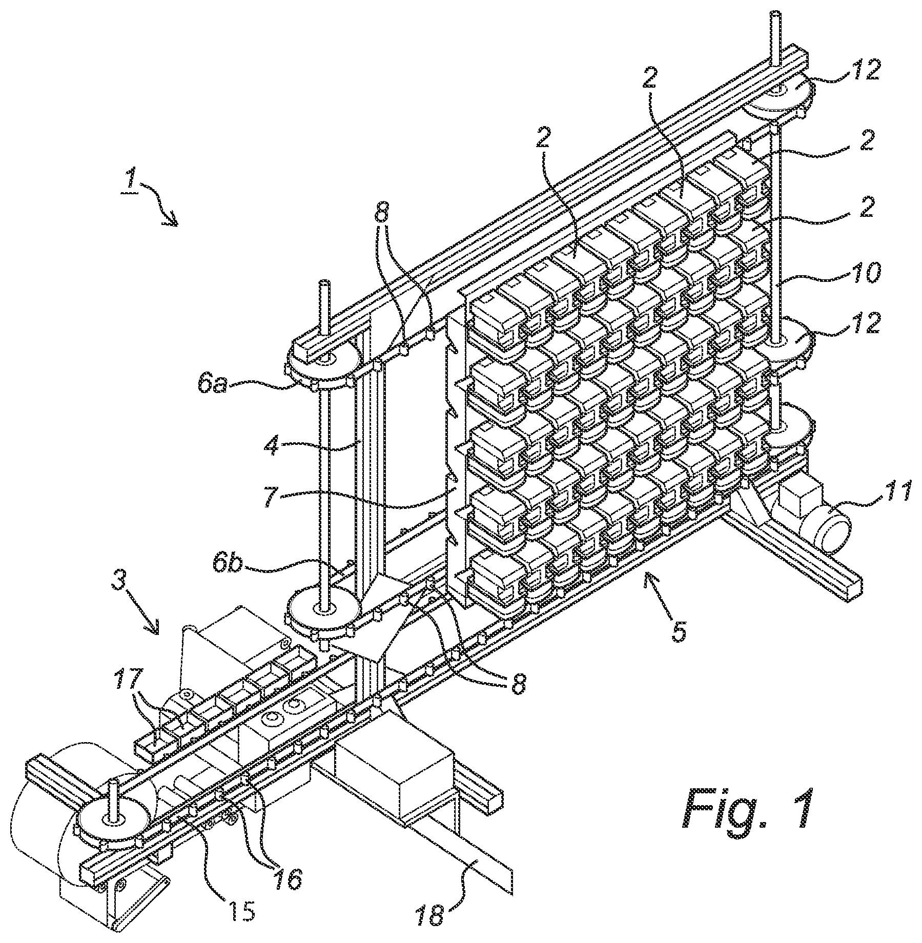 Patent US11772837 Figure 1 – Storage and dosing station for storage and dispensing dosed quantities of solid drug portions