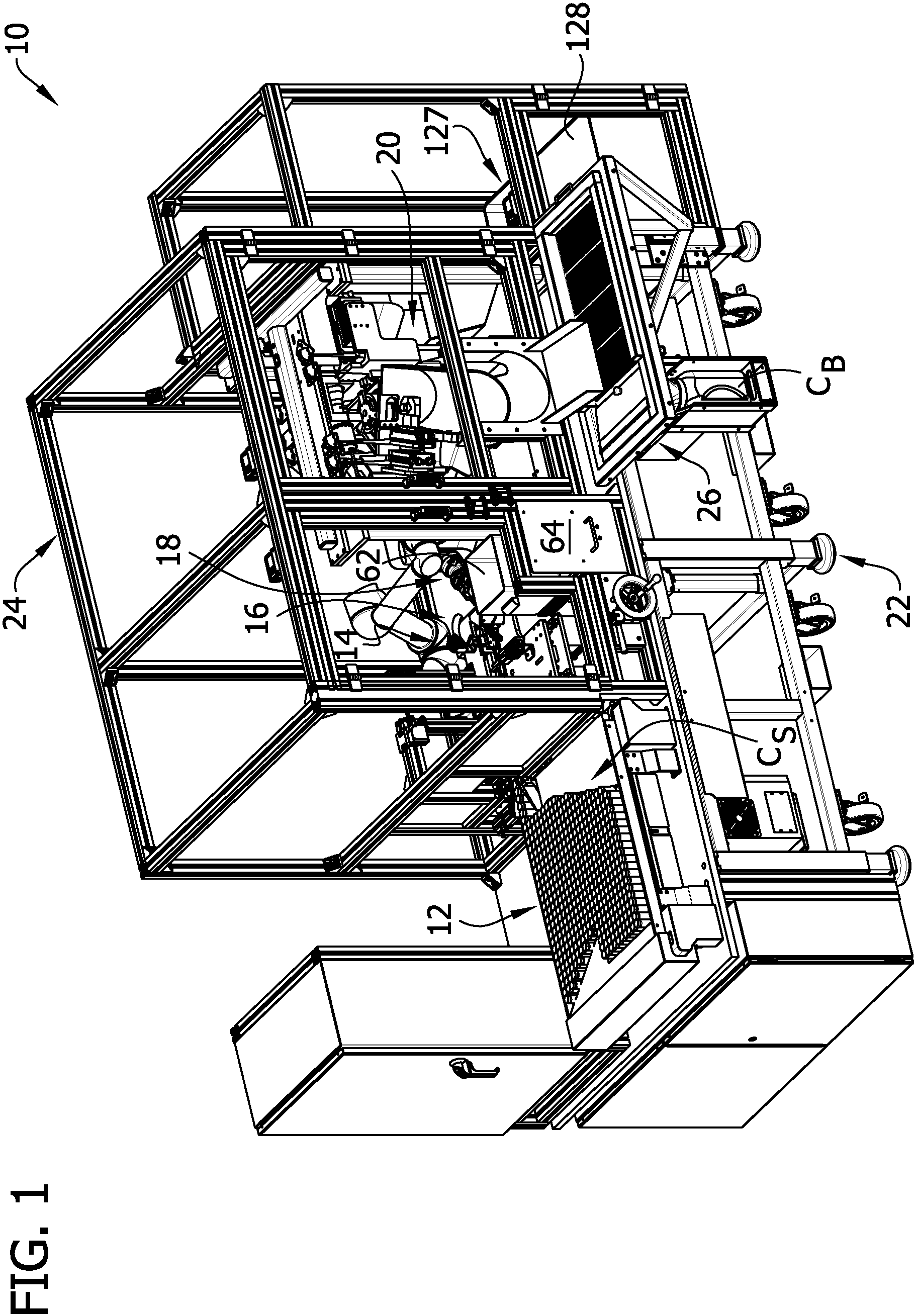 Patent US11772838 — Systems and methods for pharmaceutical container processing — Figure 1