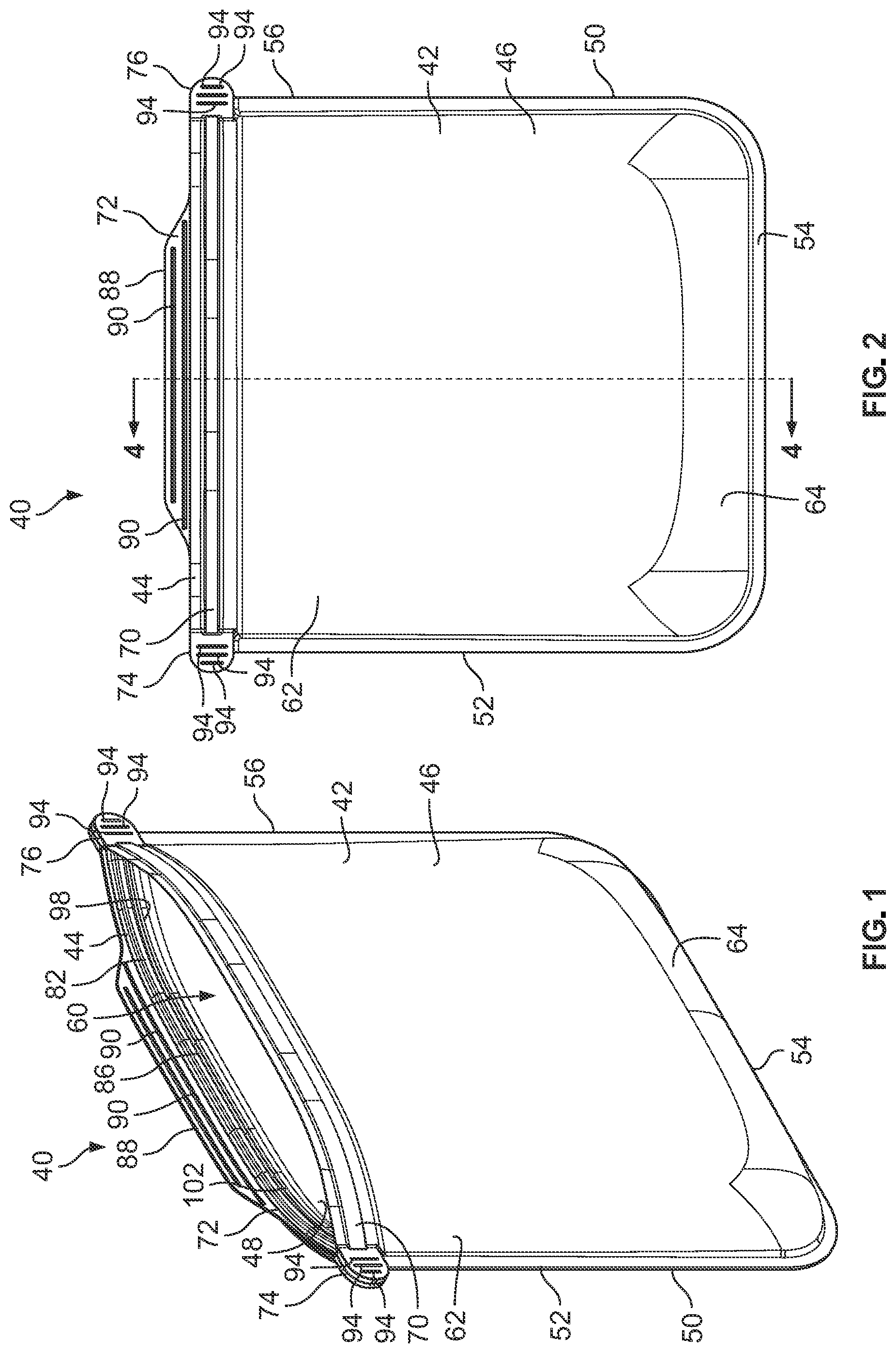 Patent US11772849 — Closure system for pouch or container — Figure 1