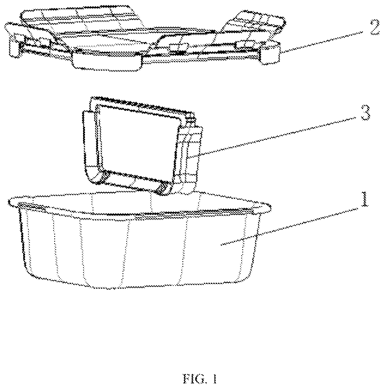 Patent US11772854 — Storage box — Figure 1