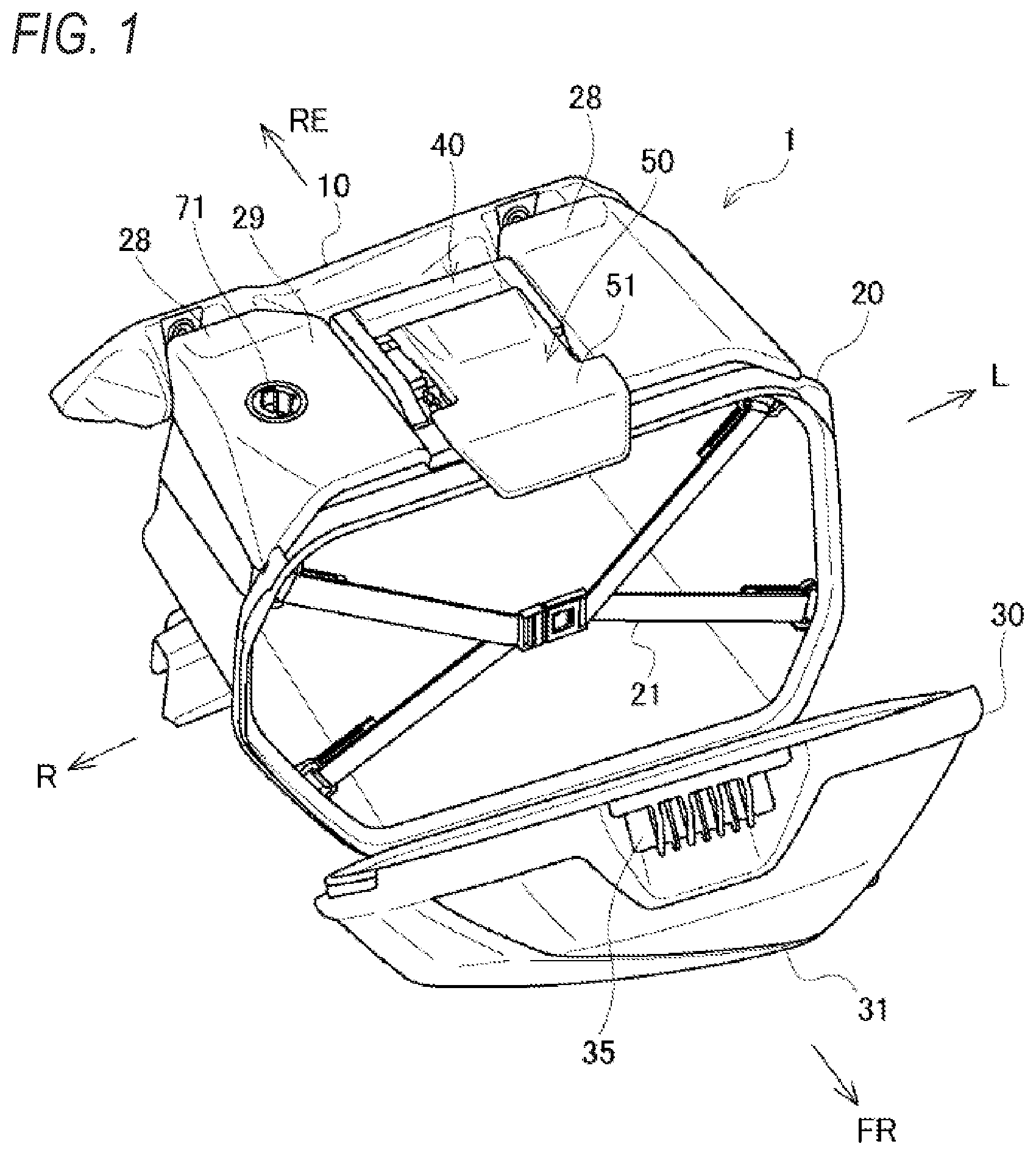 Patent US11772856 — Storage case — Figure 1