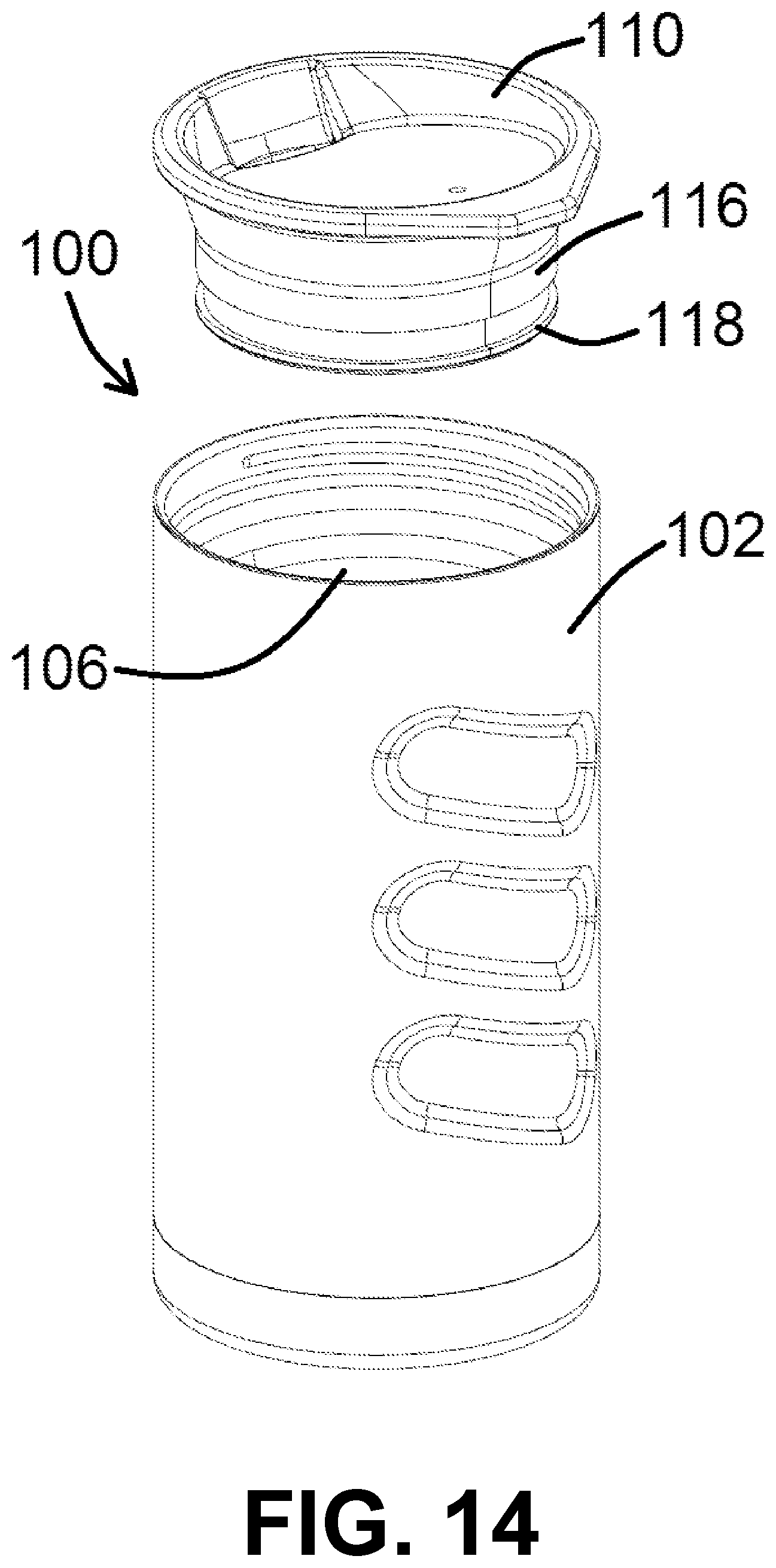 Patent US11772873 Figure 12 – Beverage systems and kits and methods of using the same