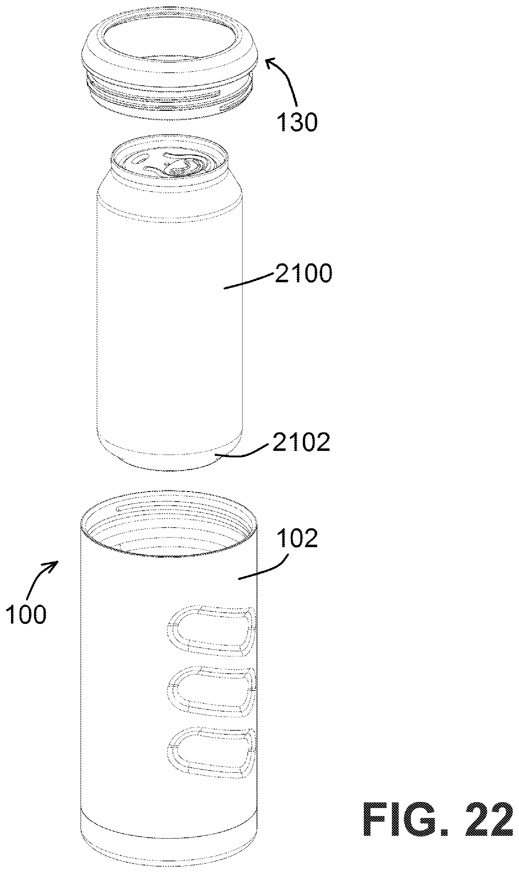 Patent US11772873 Figure 17 – Beverage systems and kits and methods of using the same