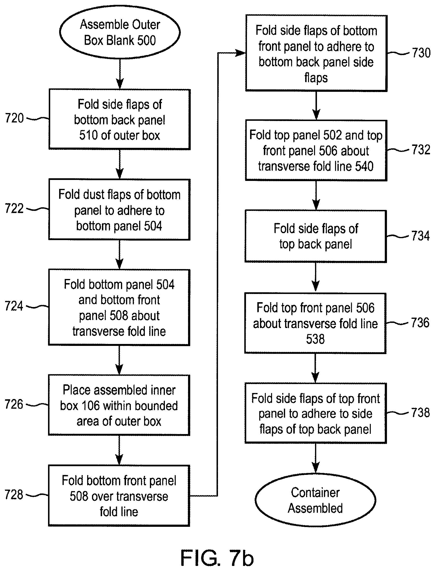 Patent US11772881 Figure 9 – Box blank