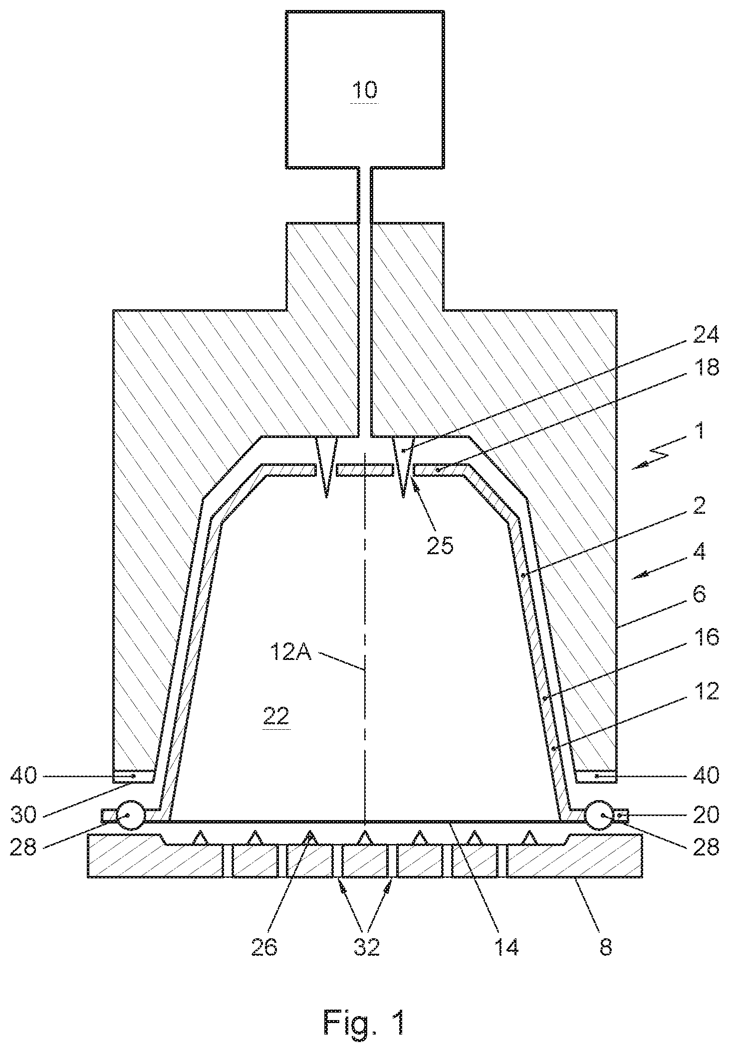 Patent US11772883 Figure 1 – Capsule, a system for preparing a potable beverage from such a capsule and use of such a capsule in a beverage preparation device