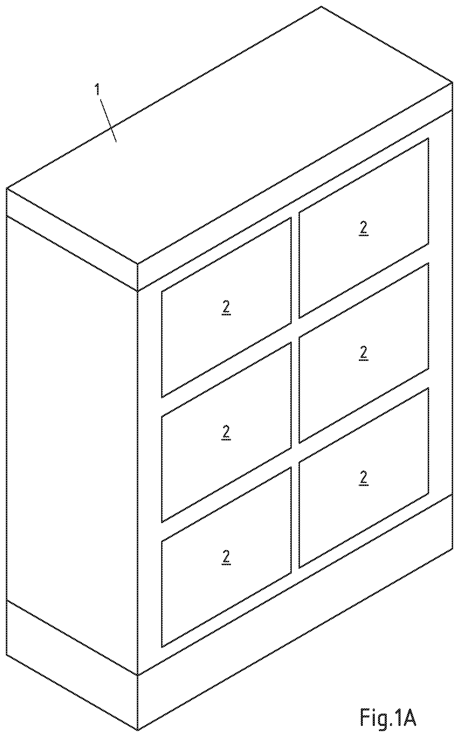 Patent US11772891 — Piece goods box and method for transferring and storing piece goods in a piece goods box — Figure 1
