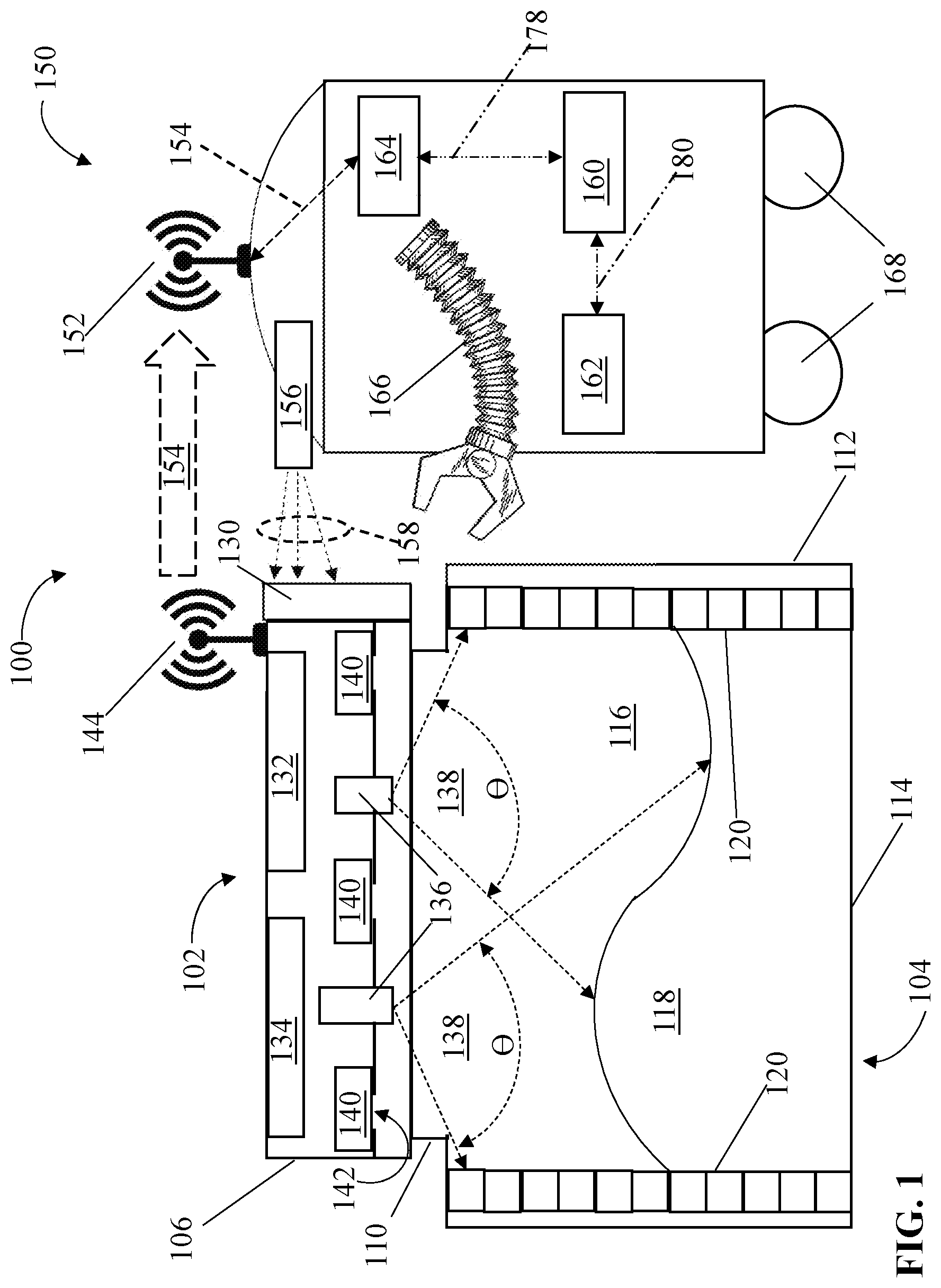 Patent US11772894 — Internet of things-based smart storage units — Figure 1