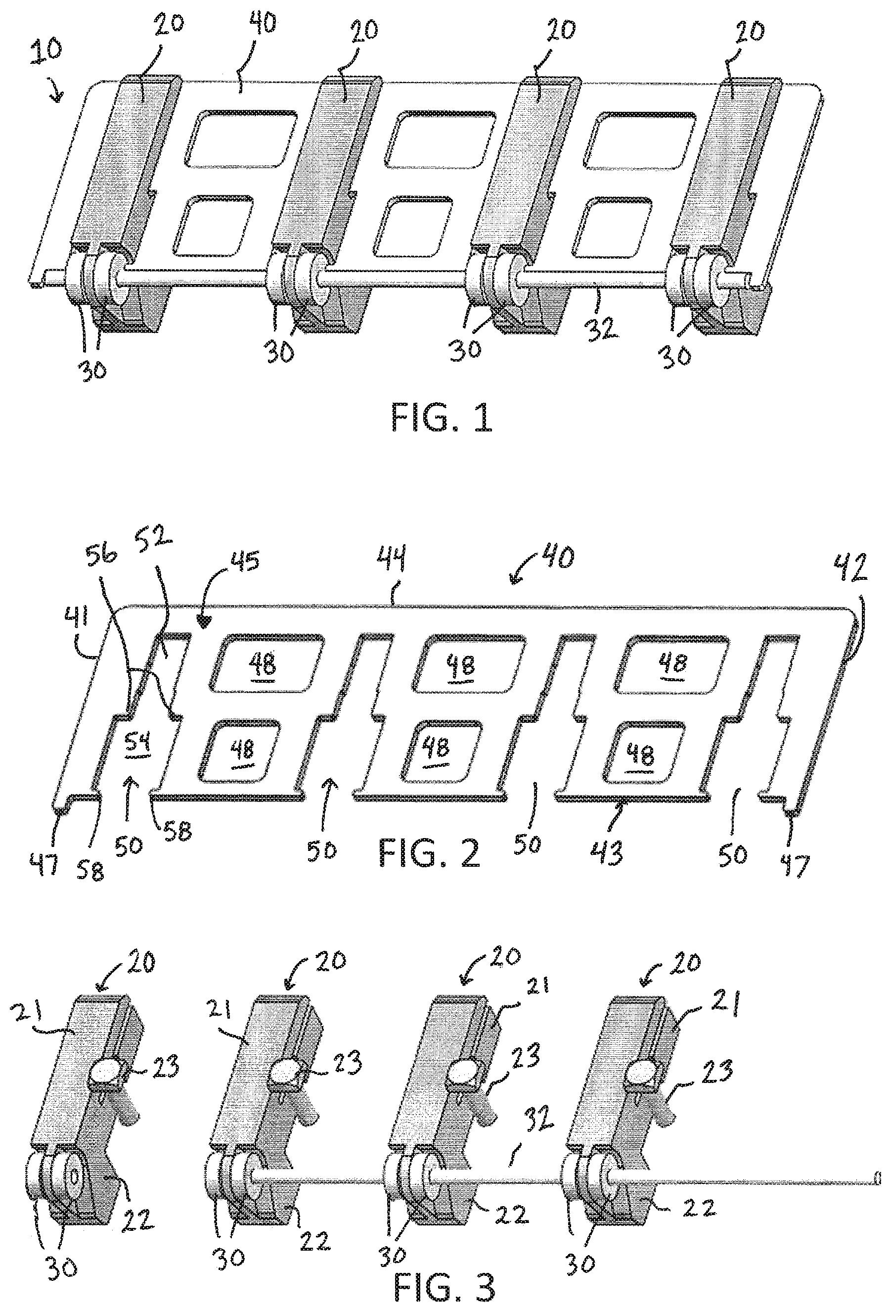 Patent US11772896 — Modular noseroller assembly for a conveyor — Figure 1