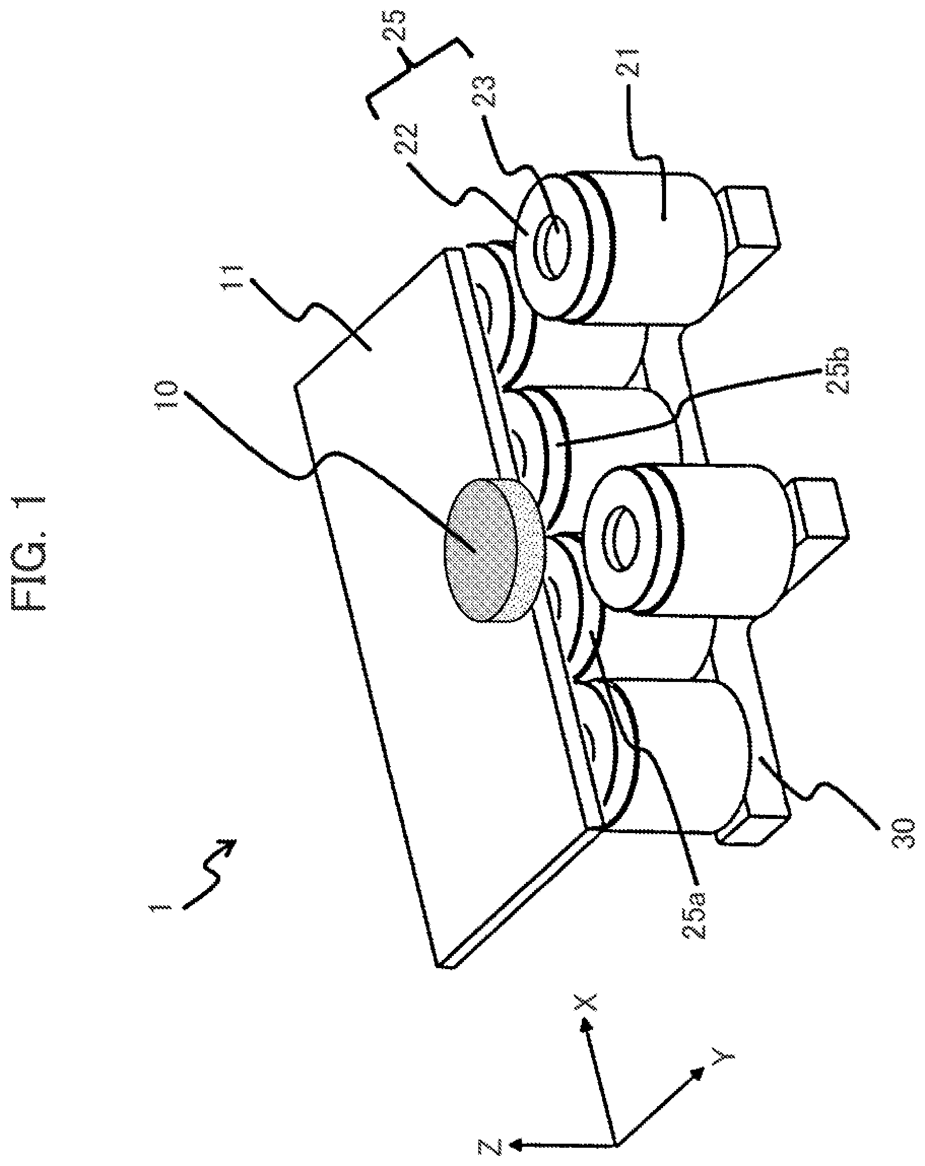Patent US11772911 — Conveying device — Figure 1