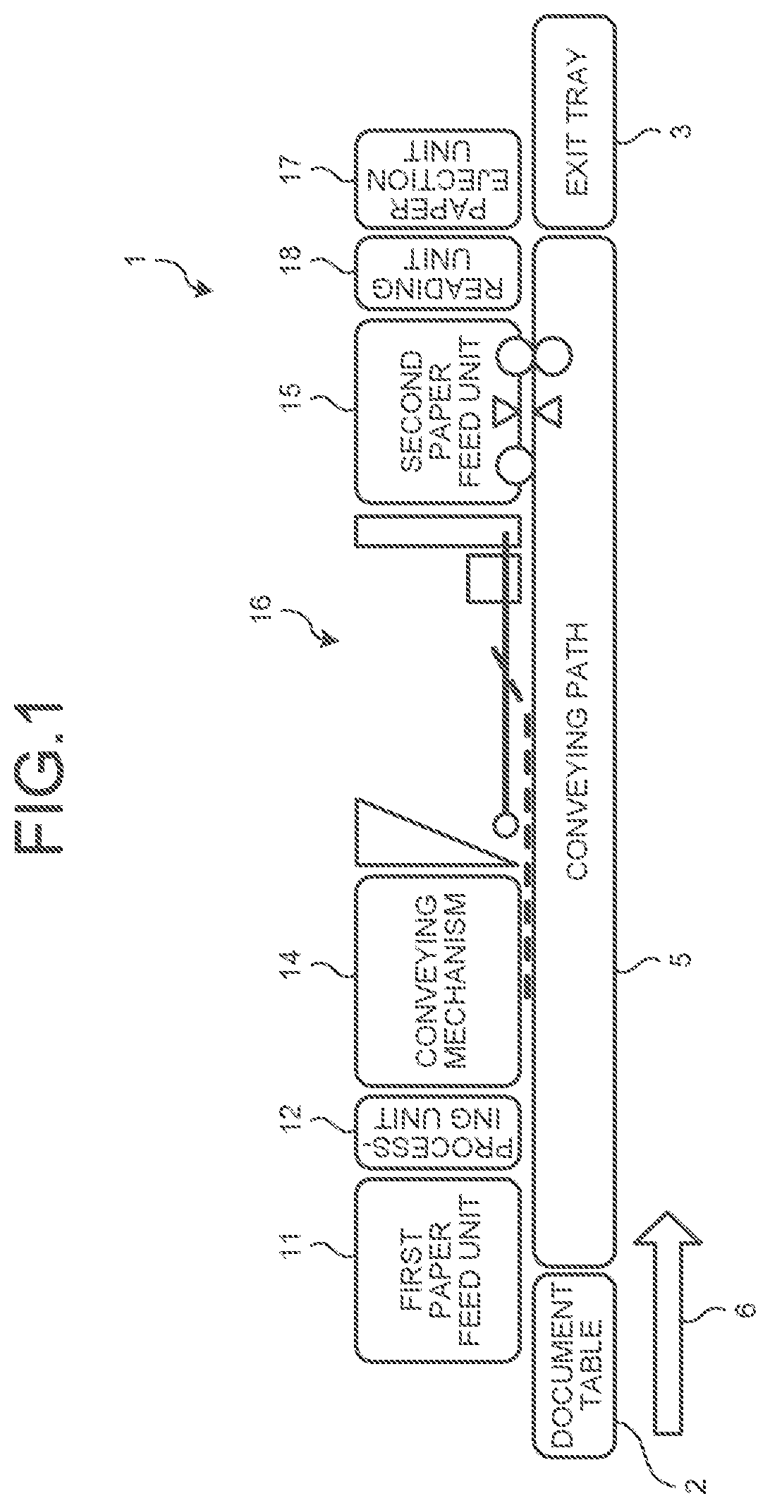 Patent US11772920 — Medium conveying apparatus — Figure 1