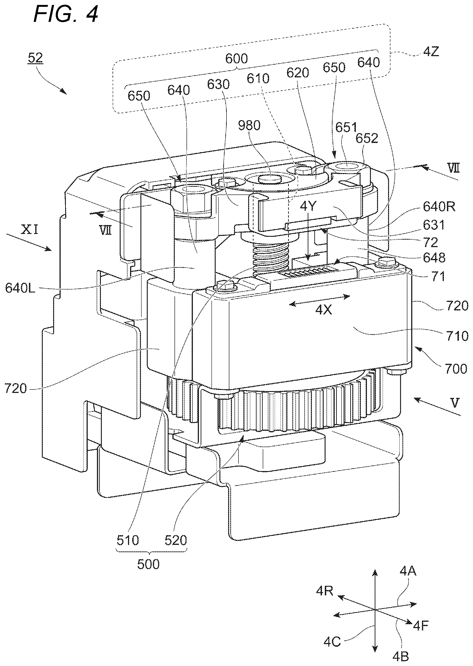 Patent US11772925 Figure 4 – Recording material processing apparatus