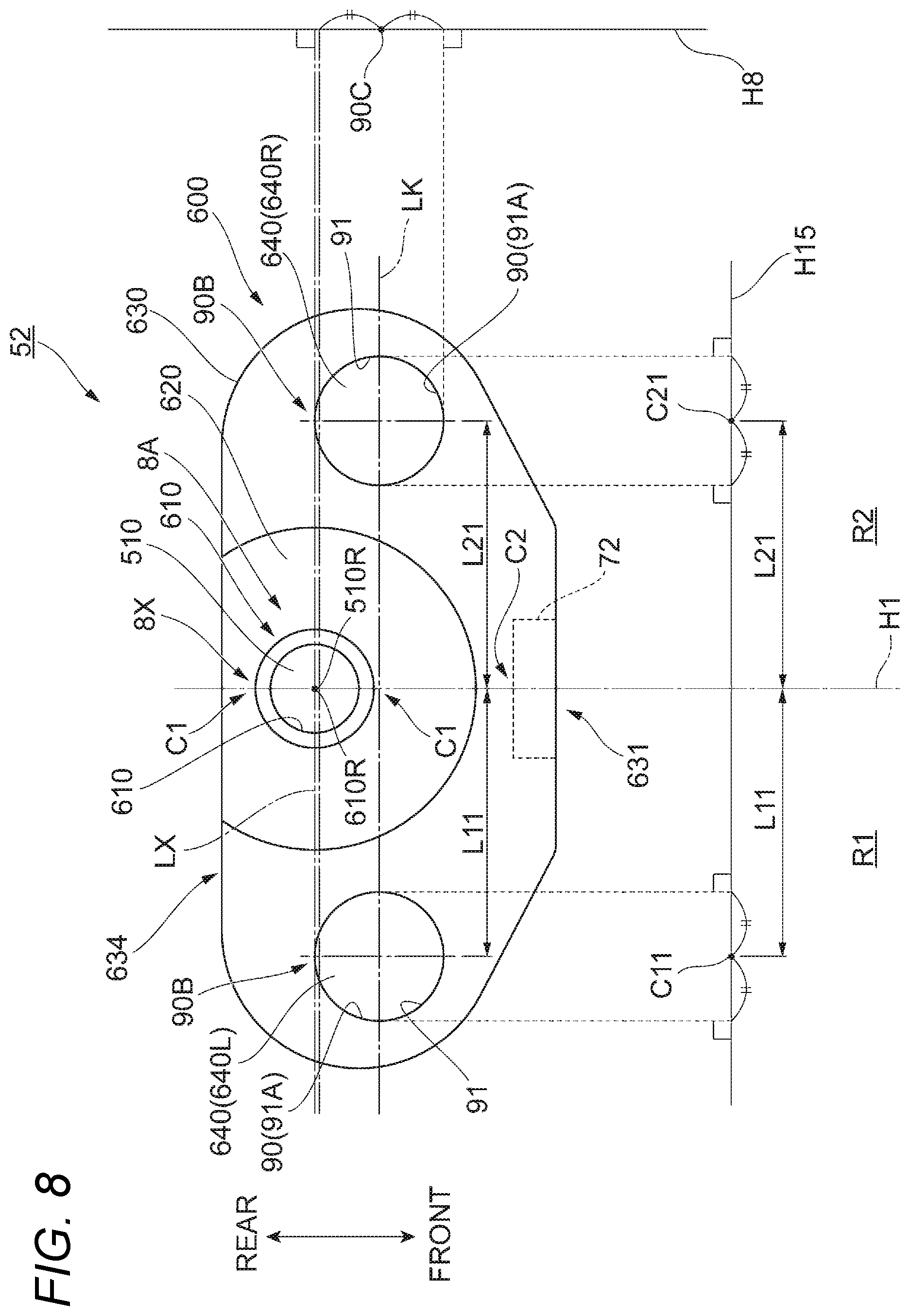 Patent US11772925 Figure 8 – Recording material processing apparatus