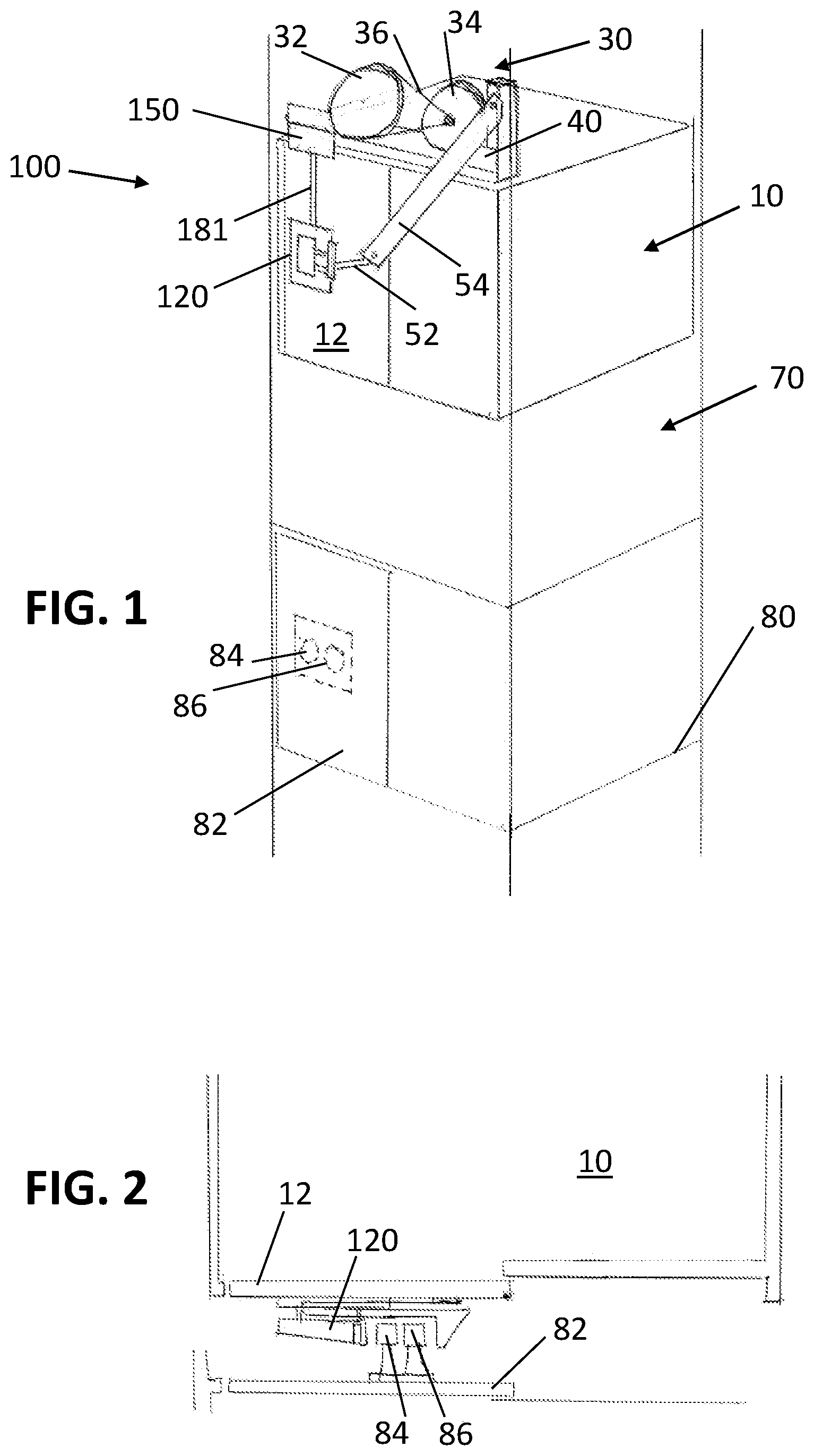 Patent US11772937 — Elevator car door control system — Figure 1