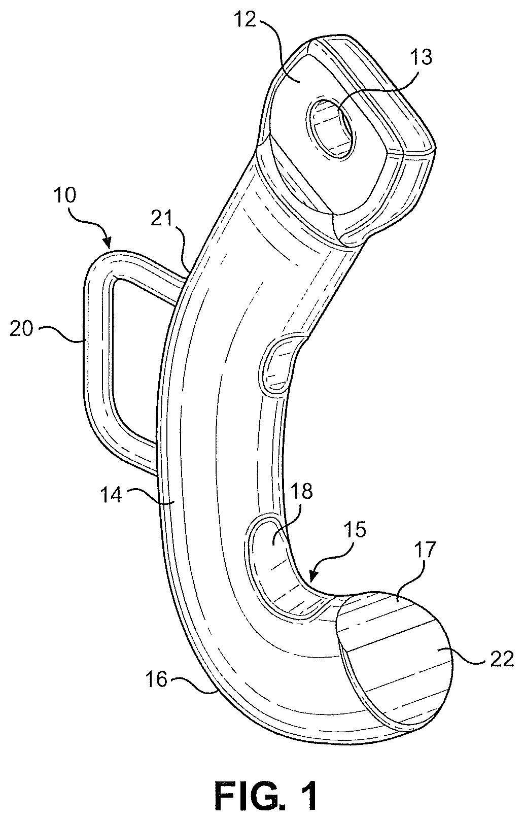 Patent US11772939 — Stable lifting hook — Figure 1