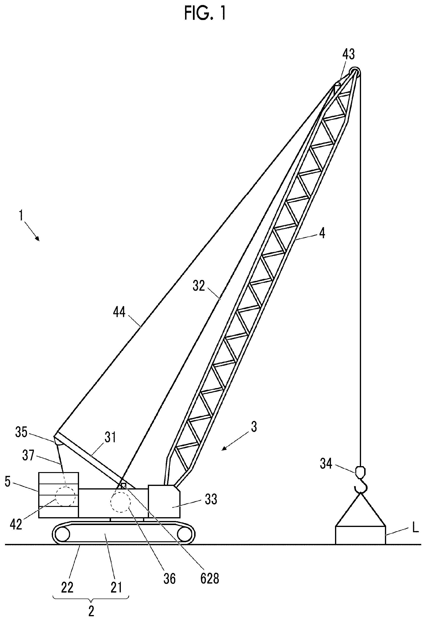 Patent US11772943 — Monitoring device for winch drum — Figure 1
