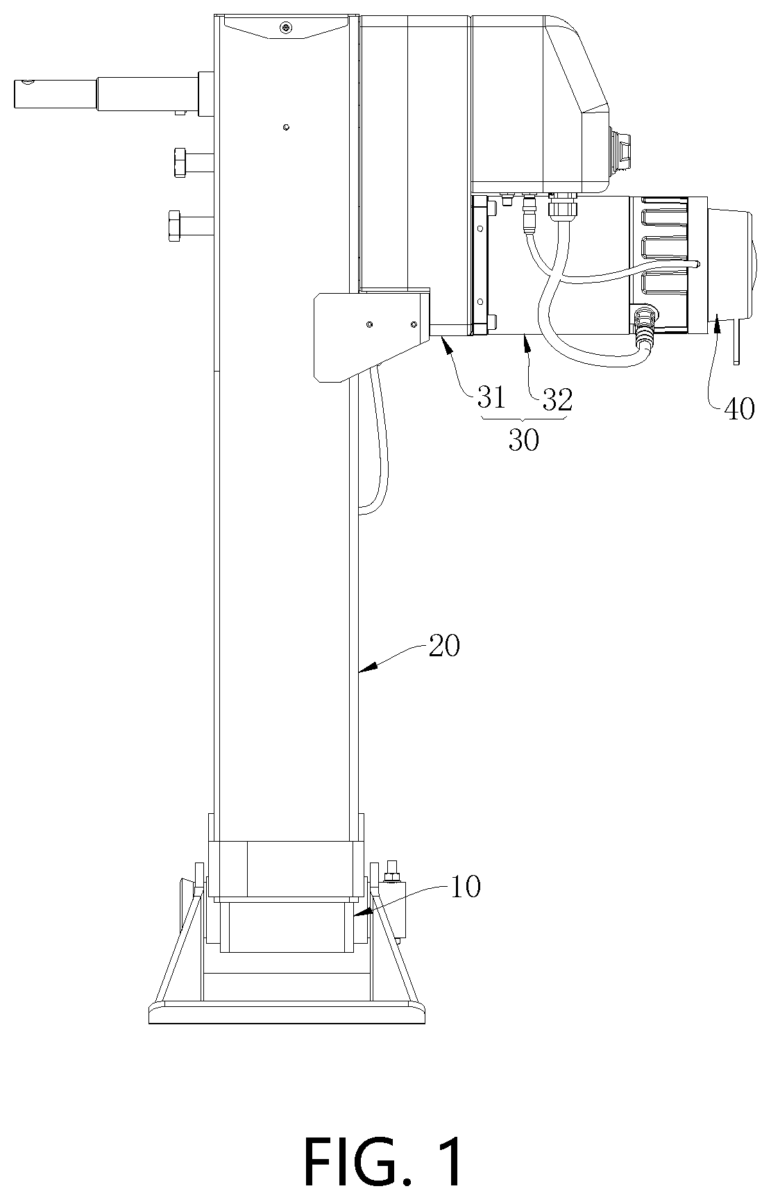 Patent US11772947 — Jacking machine and control method thereof — Figure 1