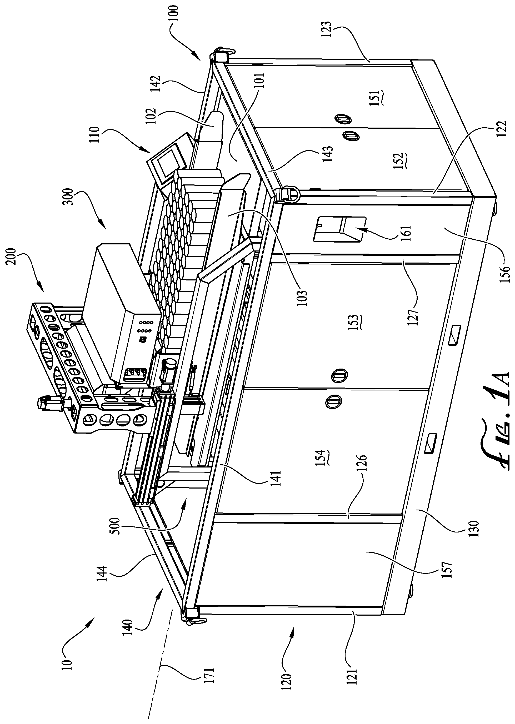 Patent US11772957 Figure 1 – Apparatus and method for deconstructing mattresses