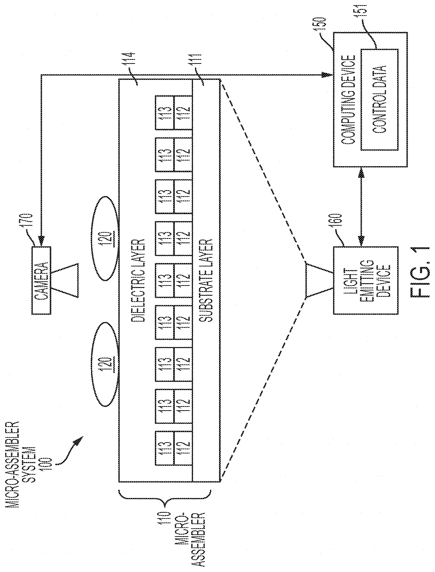 Patent US11772964 — Method of controlling the placement of micro-objects on a micro-assembler — Figure 1