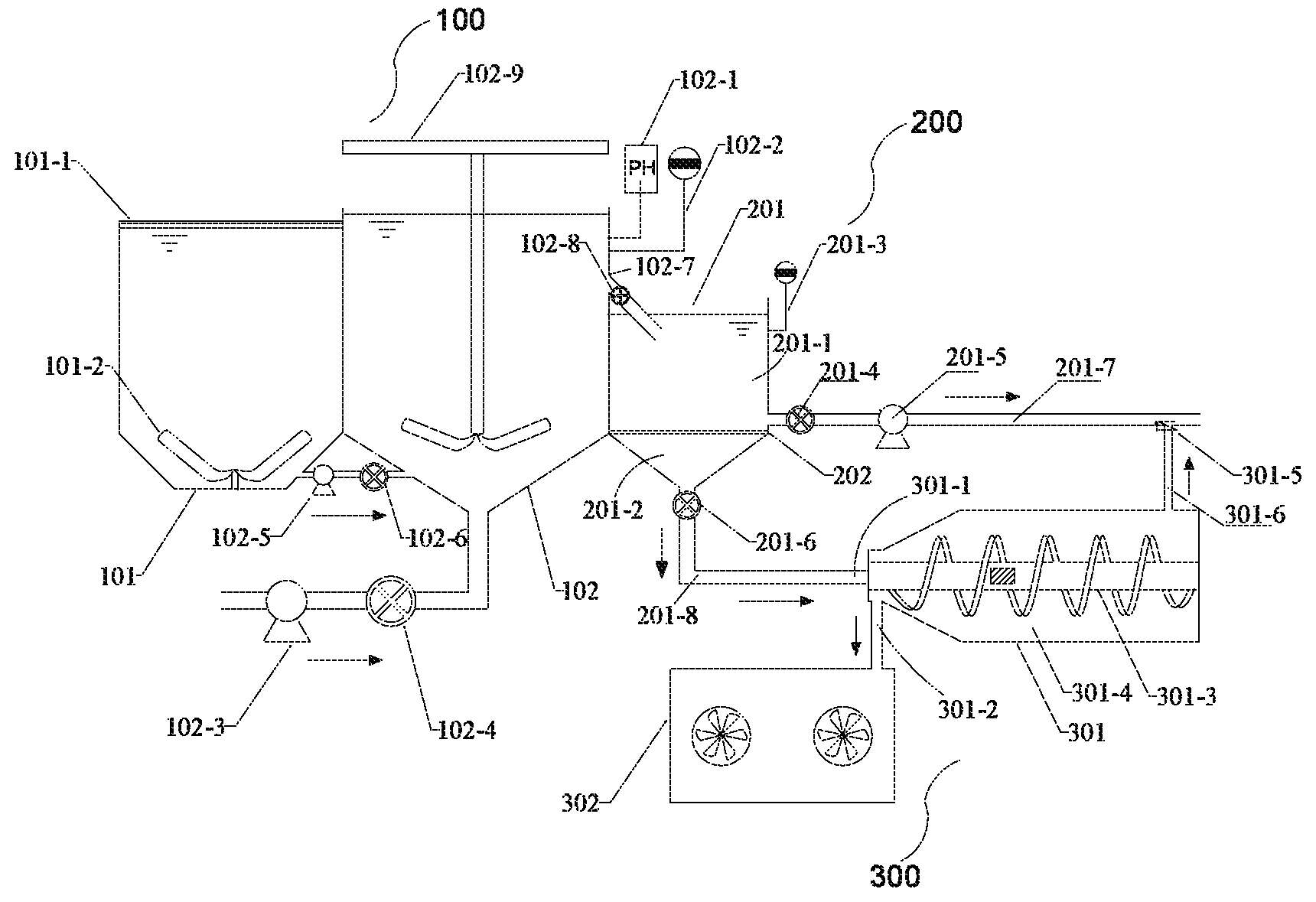 Patent US11772999 — System and method for treating reverse-osmosis concentrated water with high temporary hardness — Figure 1