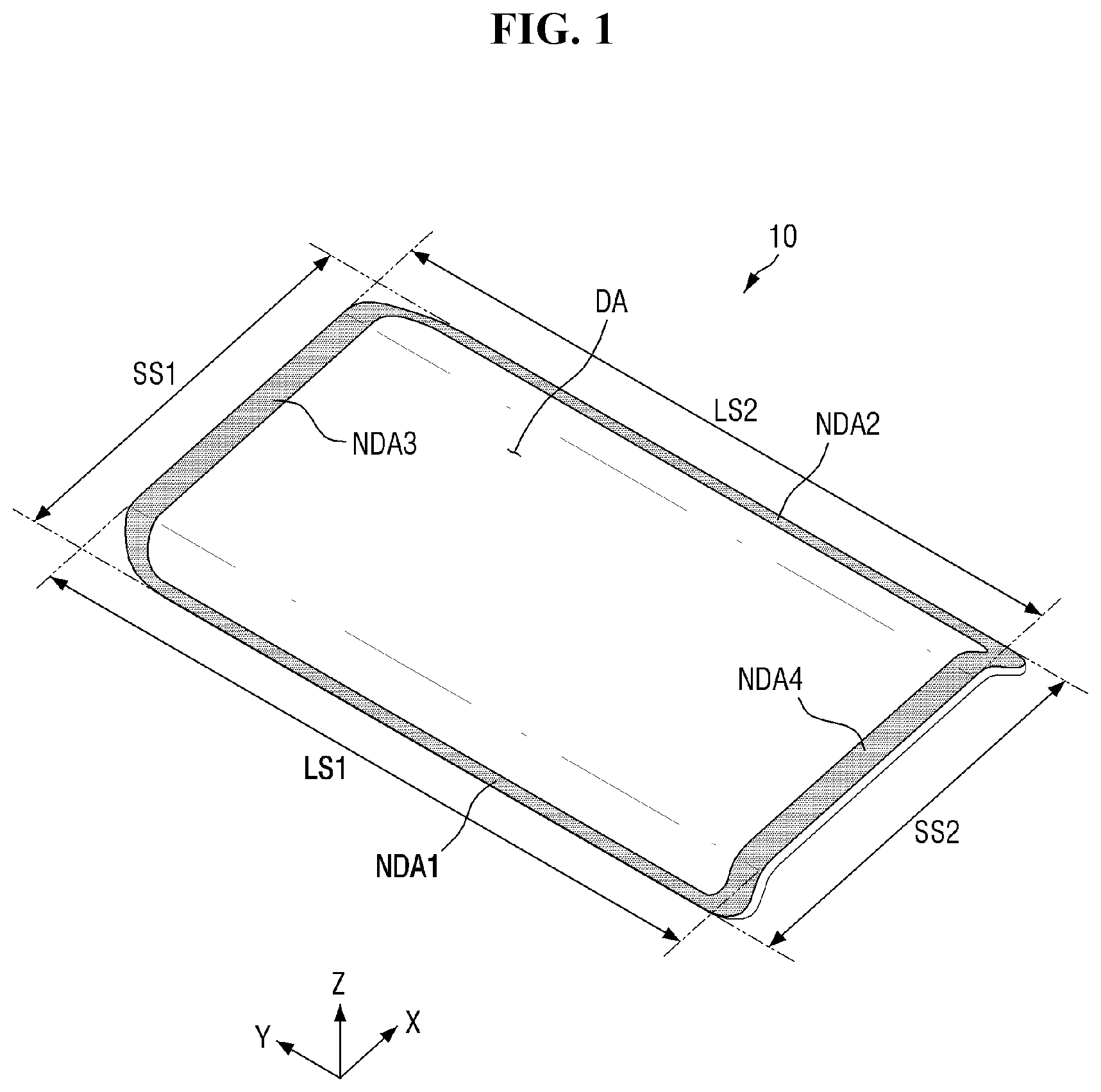 Patent US11773012 — Cover glass and method for fabricating the same — Figure 1