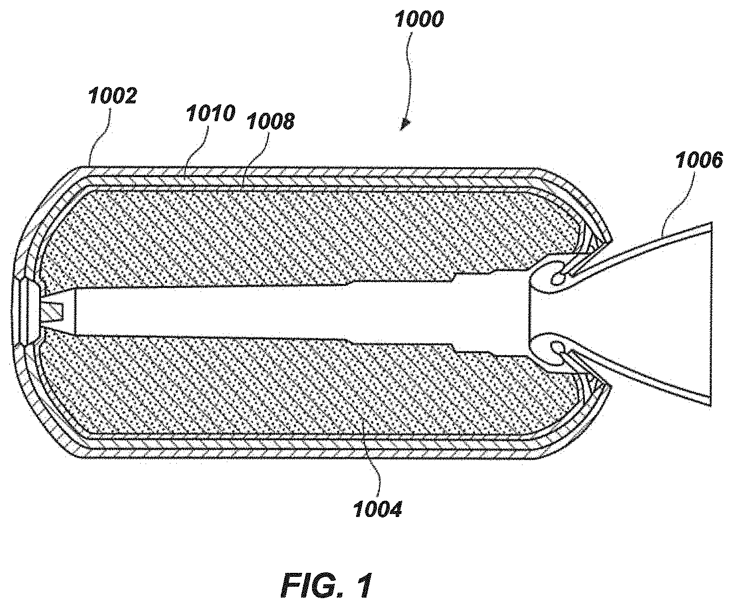 Patent US11773029 — Impregnated fibers comprising preceramic resin formulations, and related composite materials and methods — Figure 1